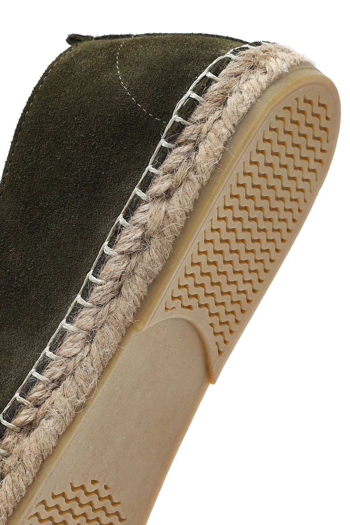 Erkek Yeşil Süet Deri Espadril - Image 8