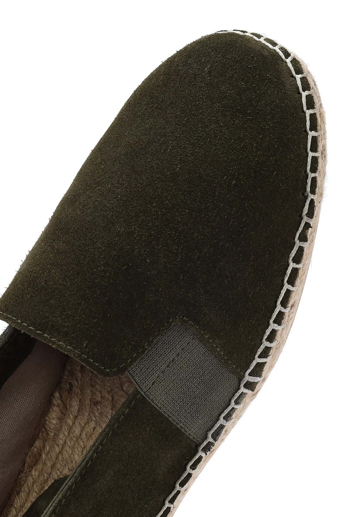 Erkek Yeşil Süet Deri Espadril - Image 9
