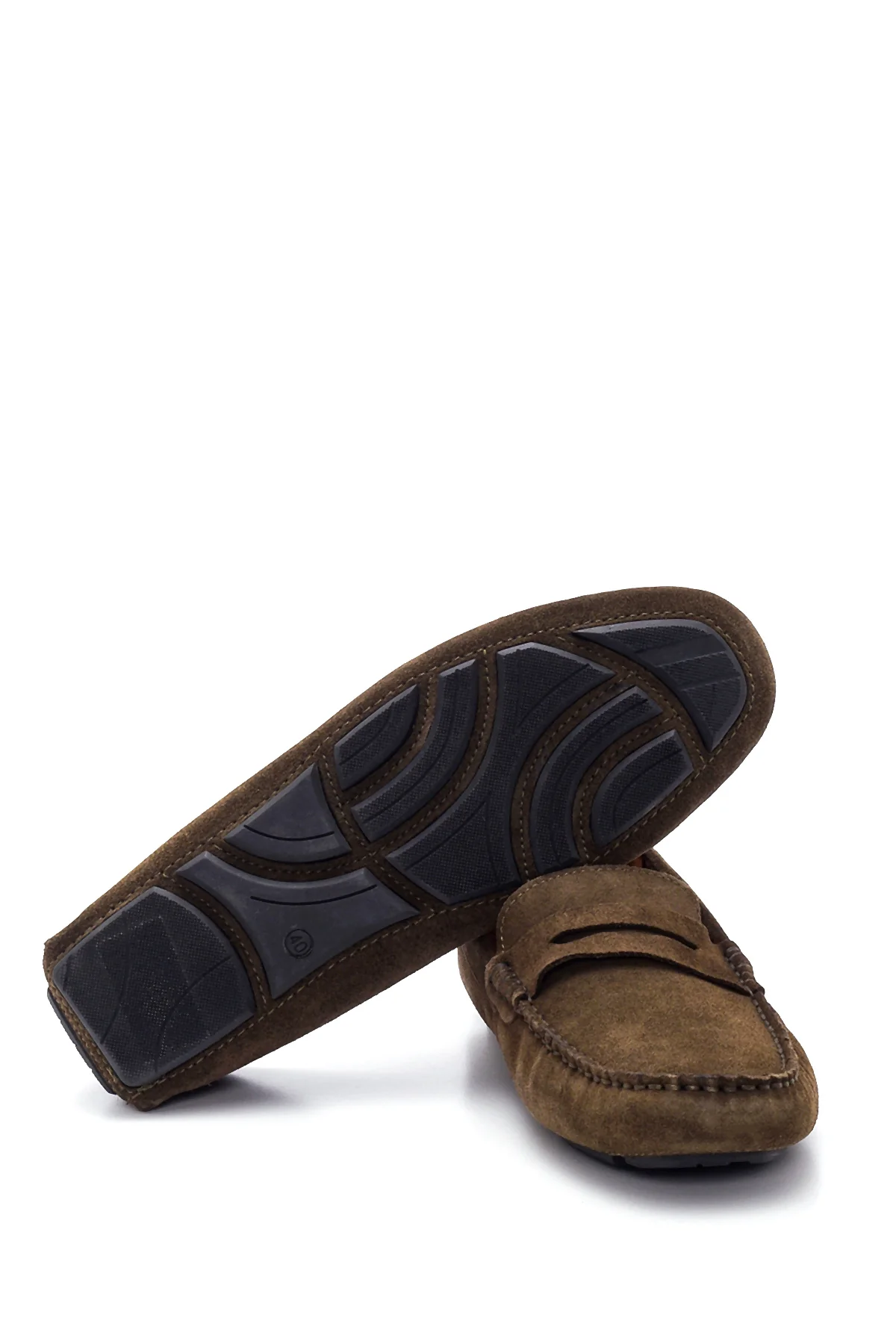 Erkek Yeşil Süet Deri Loafer - Image 4