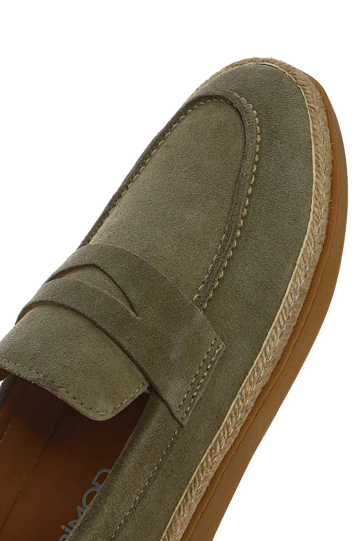 Erkek Yeşil Süet Deri Loafer - Image 8