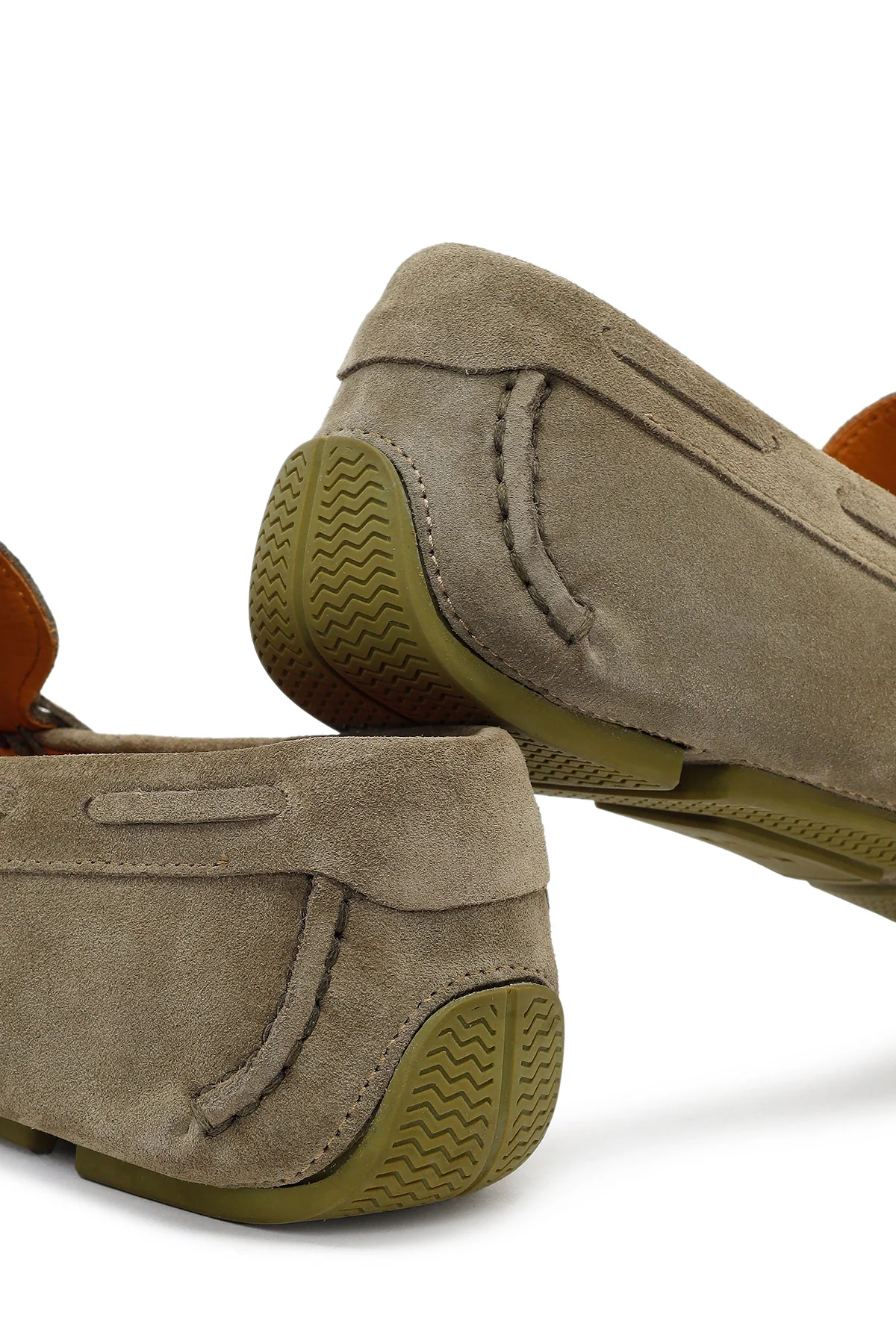 Erkek Yeşil Süet Deri Loafer - Image 10