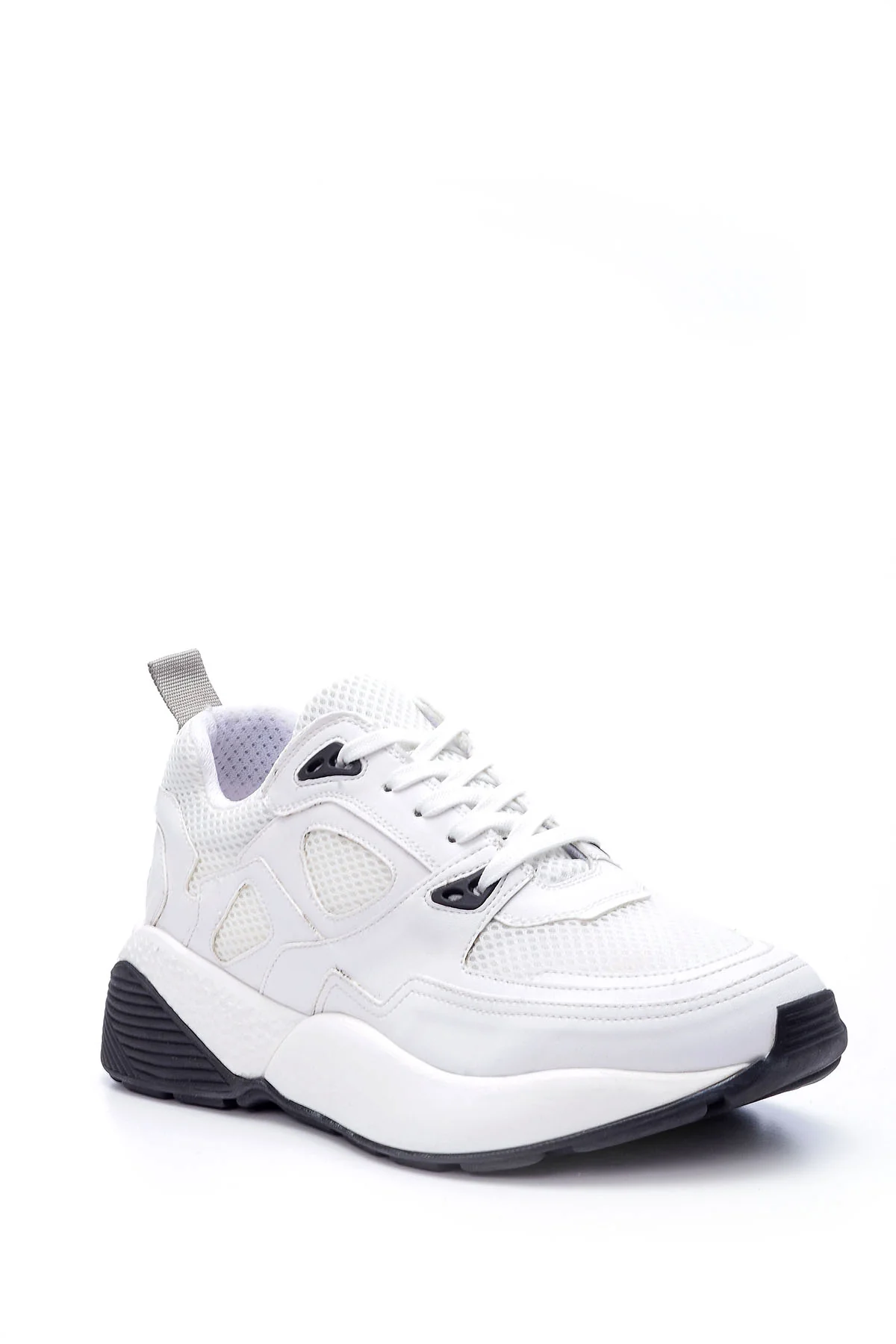 Erkek Yüksek Tabanlı Deri Sneaker - Image 2