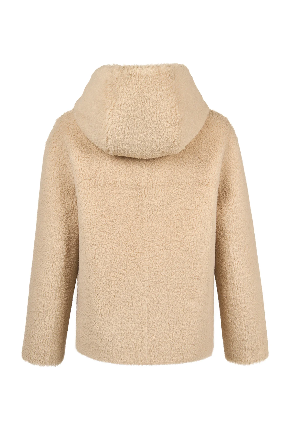 Gardena Kadın Bej Çift Taraflı Teddy Mont - Image 6