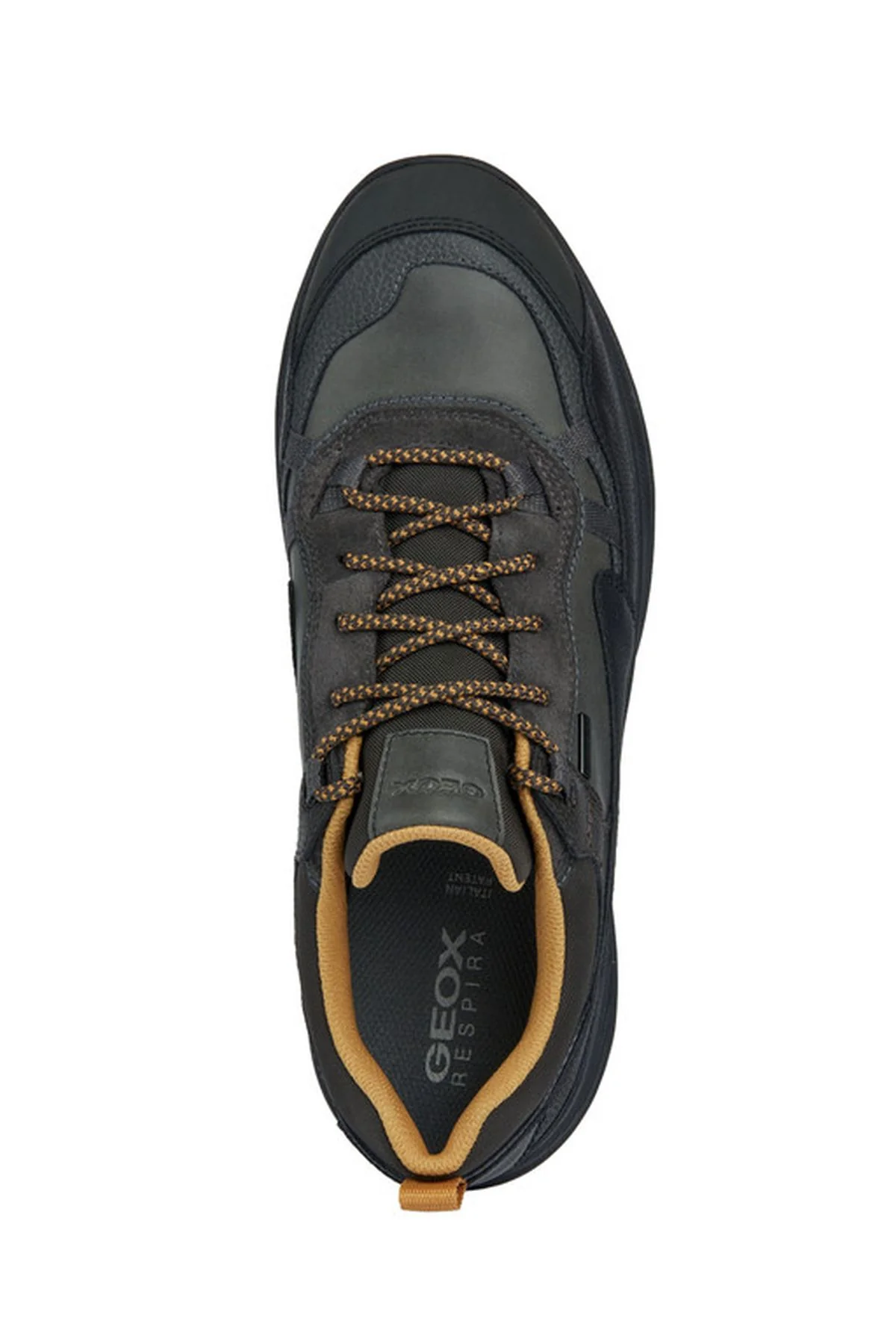 Geox Erkek Antrasit Terrestre B Abx C Bağcıklı Deri Sneaker - Image 5