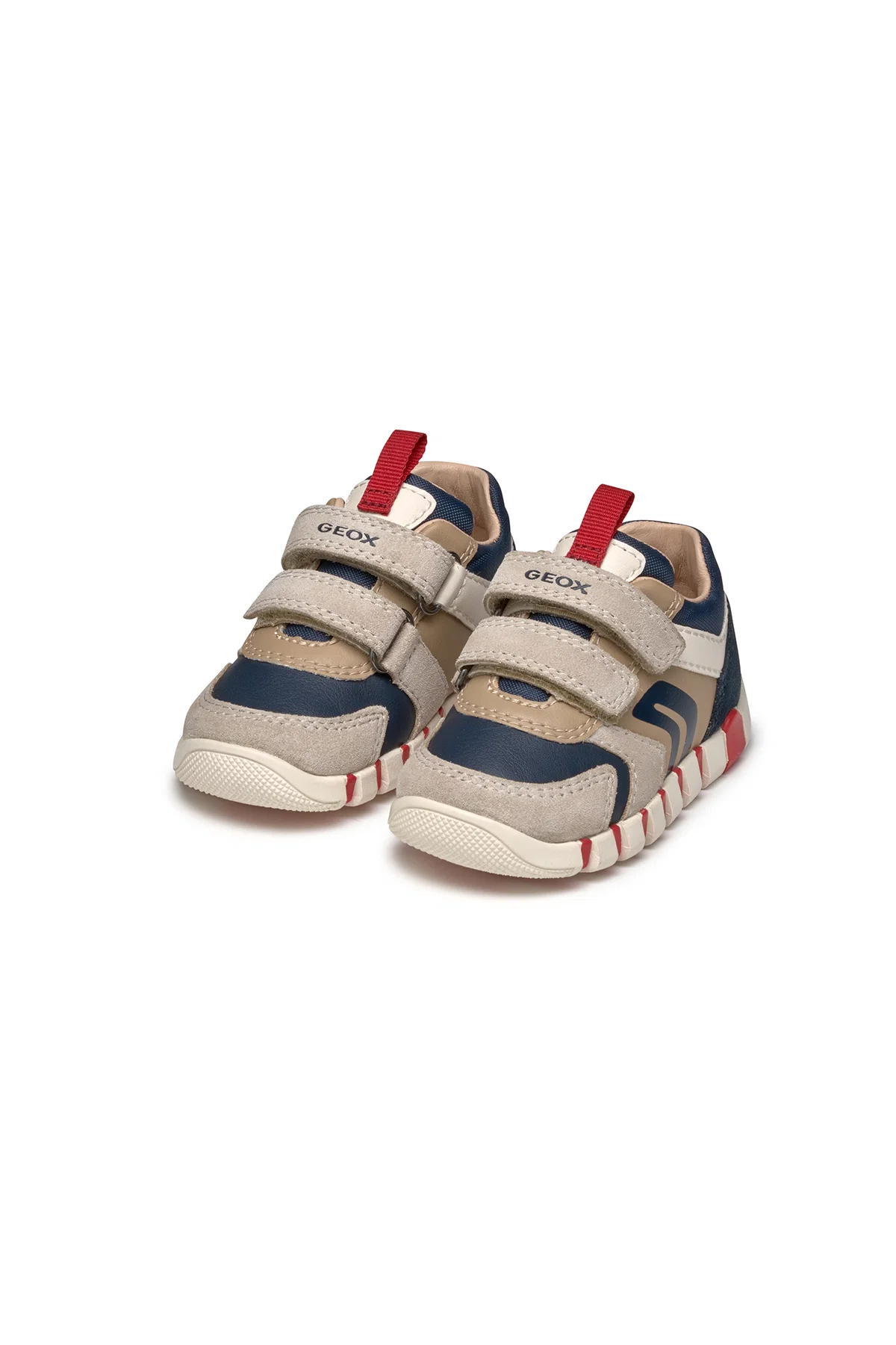 Geox Erkek Bebek Bej Iupidoo Bantlı Deri Sneaker - Image 2