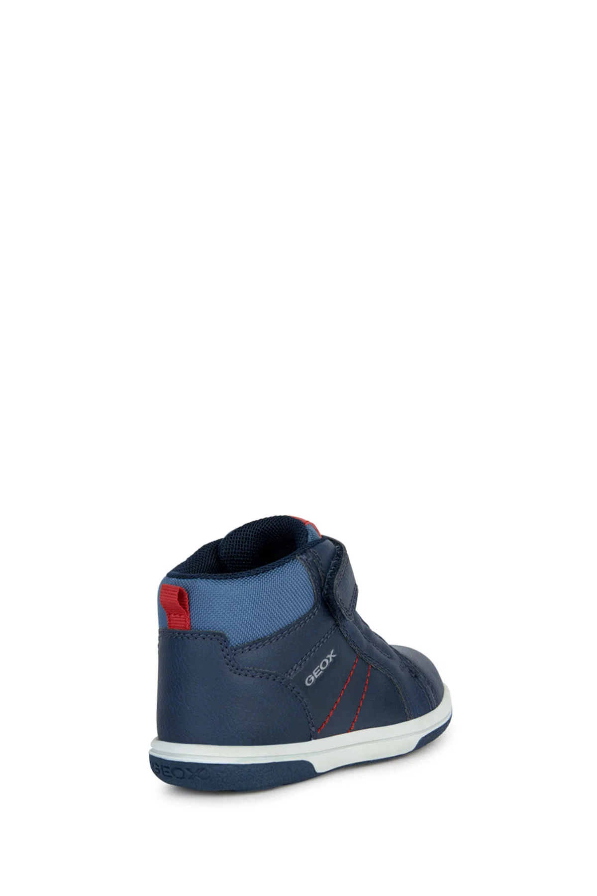 Geox Erkek Bebek Lacivert Bantlı Deri Sneaker - Image 4