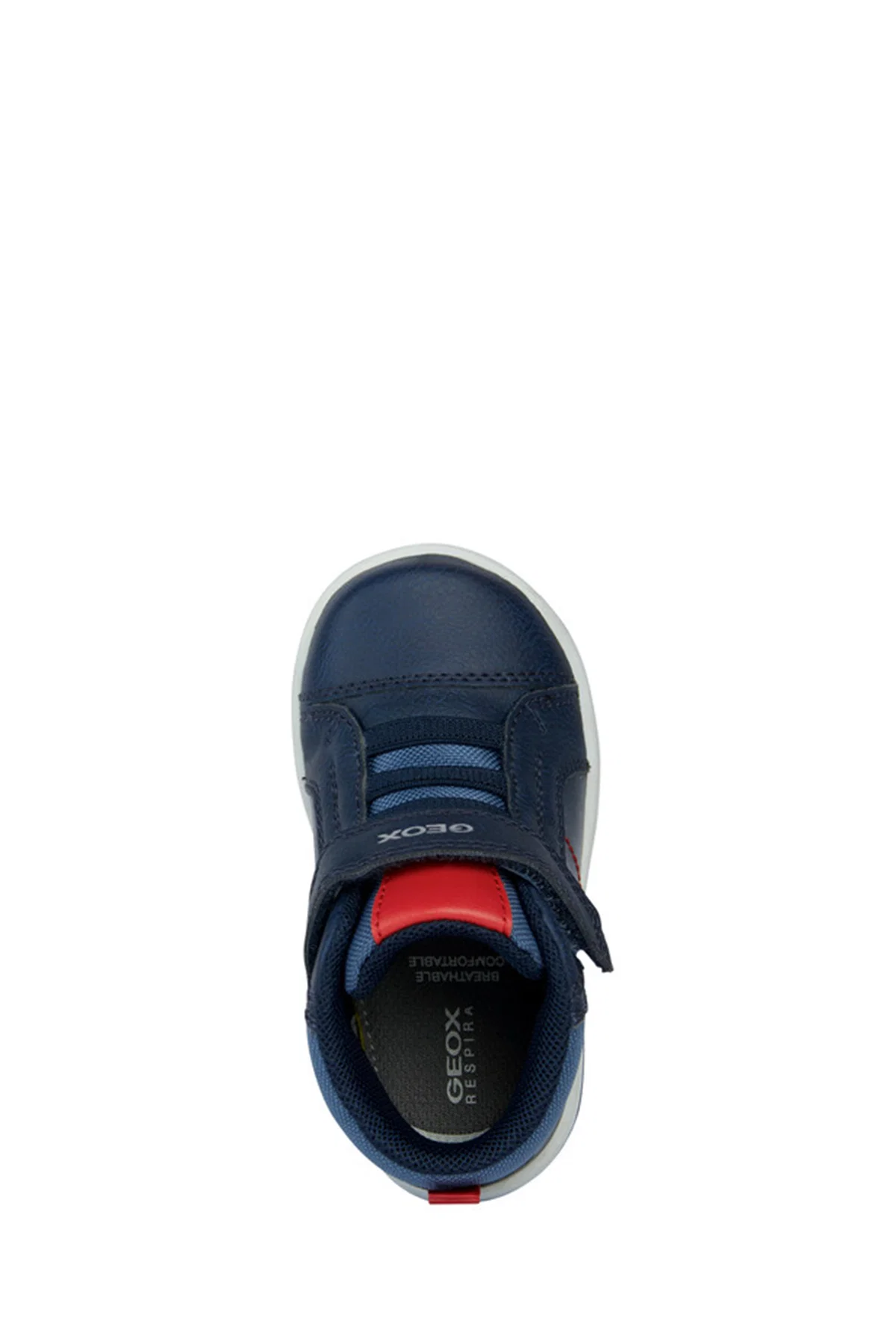 Geox Erkek Bebek Lacivert Bantlı Deri Sneaker - Image 5