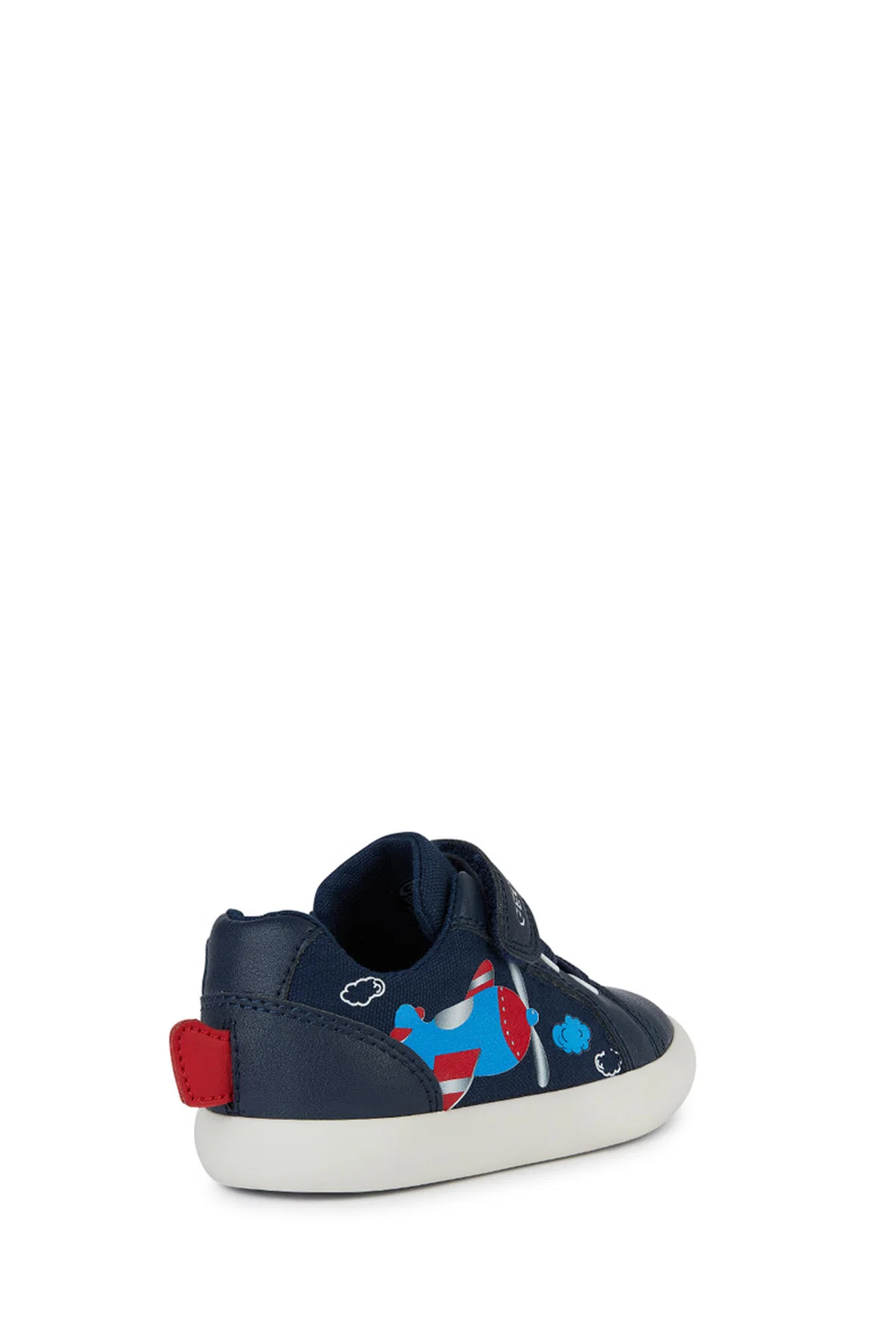 Geox Erkek Bebek Lacivert Gisli Bantlı Deri Sneaker - Image 4
