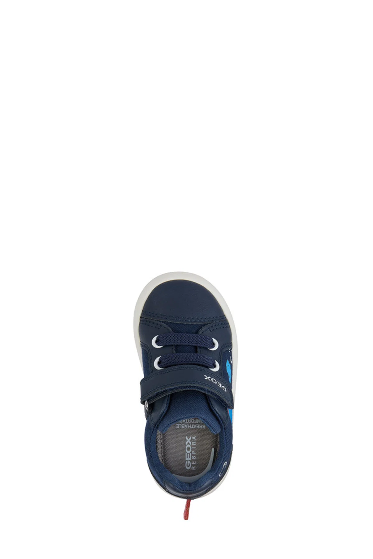 Geox Erkek Bebek Lacivert Gisli Bantlı Deri Sneaker - Image 5