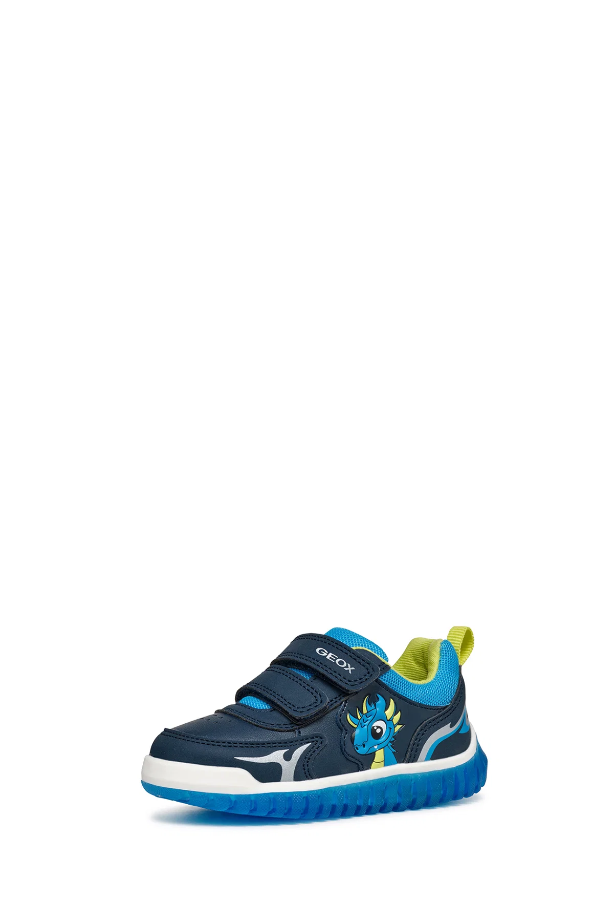 Geox Erkek Bebek Lacivert Lightyloo Bantlı Deri Sneaker - Image 3
