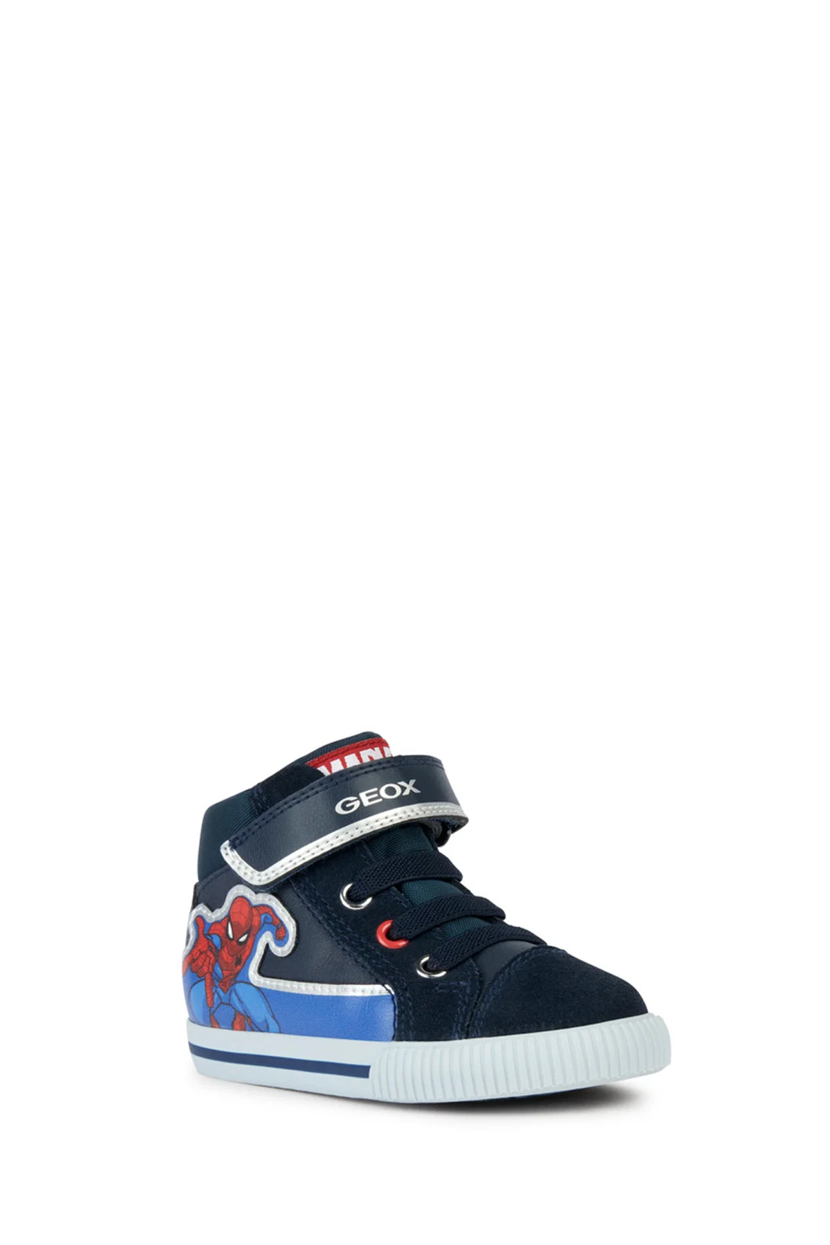 Geox Erkek Bebek Lacivert Spider Man Bantlı Desenli Deri Sneaker - Image 2
