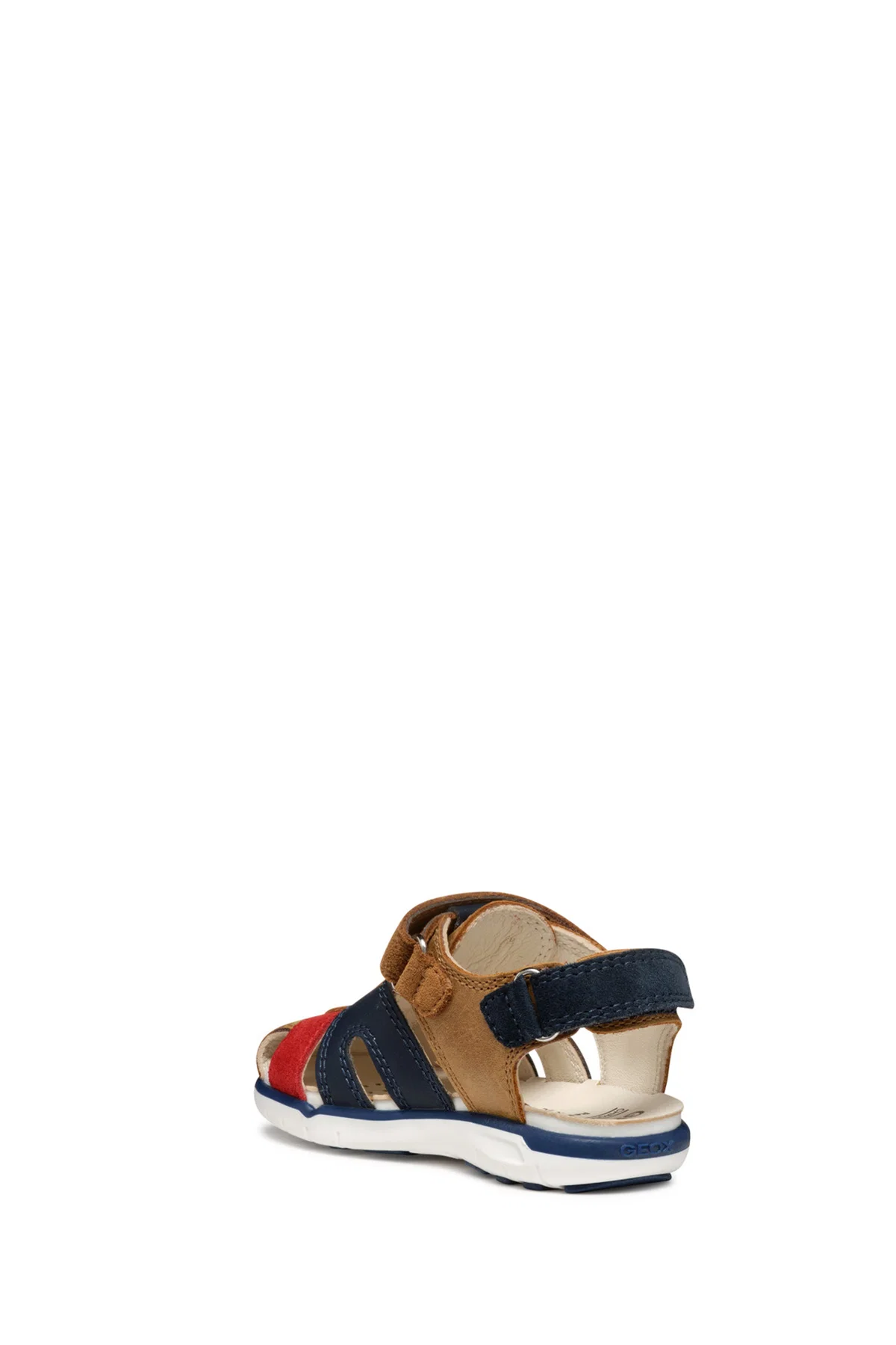 Geox Erkek Bebek Taba B S.Delhi B. A - Wax. Lea + Suede Bantlı Sandalet - Image 3