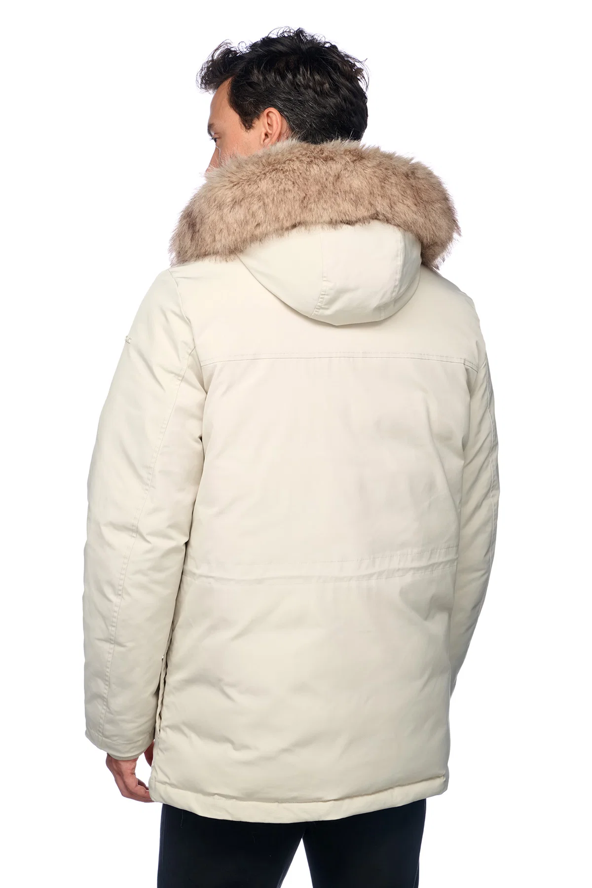 Geox Erkek Bej Norwolk Kürk Detaylı Mont - Image 3