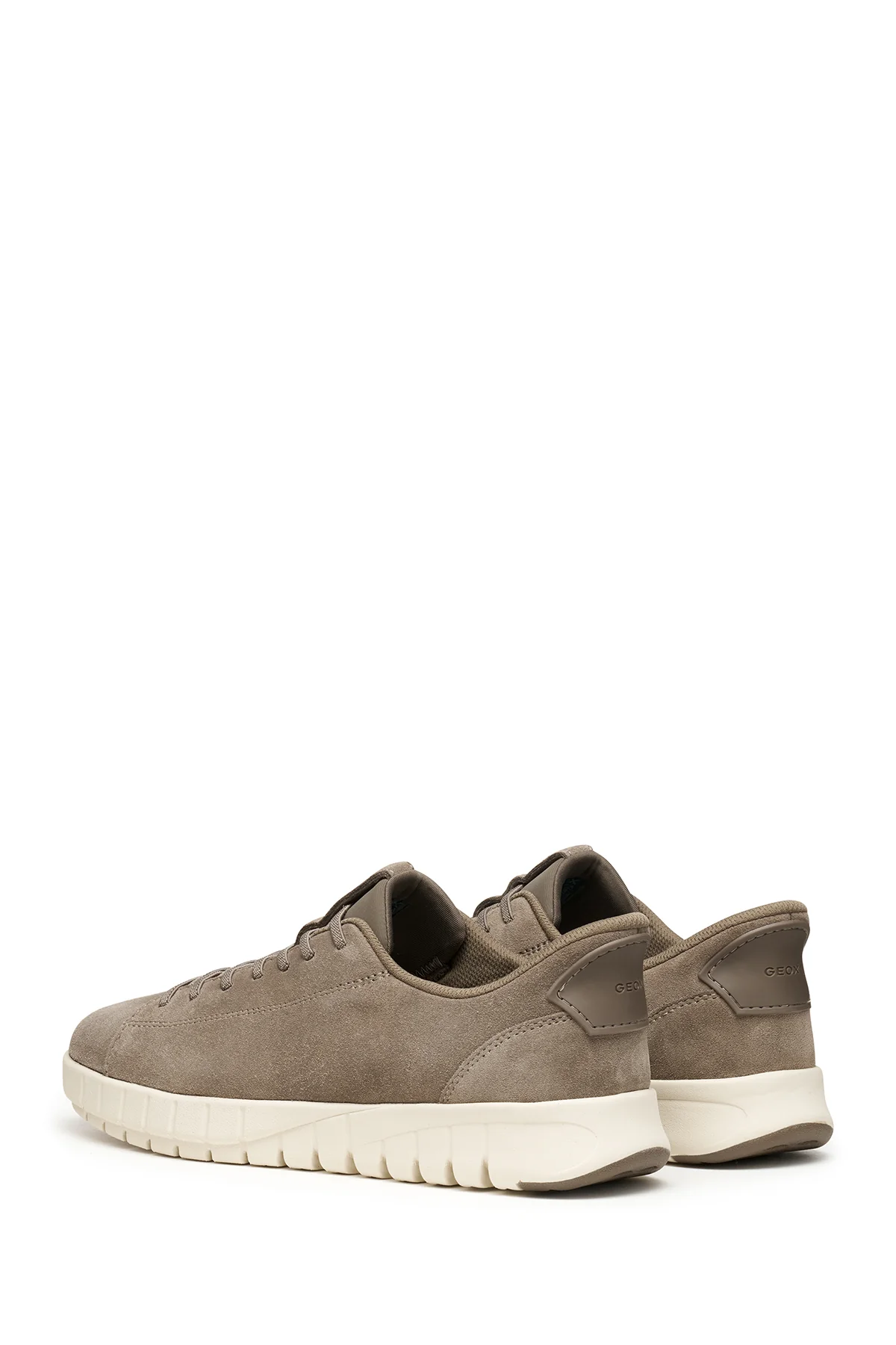 Geox Erkek Bej U Flextrıde Plus Bağcıklı Süet Deri Sneaker - Image 5