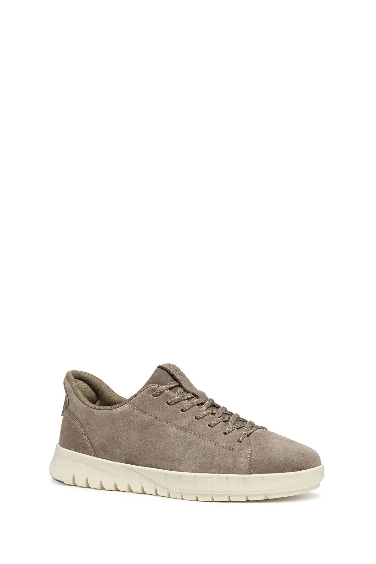 Geox Erkek Bej U Flextrıde Plus Bağcıklı Süet Deri Sneaker - Image 6