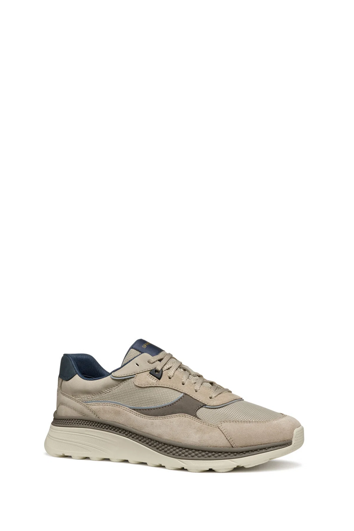 Geox Erkek Bej U Spherica Actif X1 A - Mes Su Bağcıklı Sneaker - Image 6