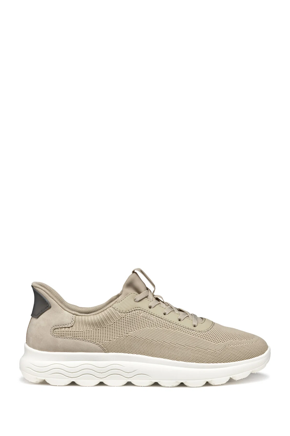 Geox Erkek Bej U Spherica Plus A - Knit.Te + Sy Bağcıklı Sneaker