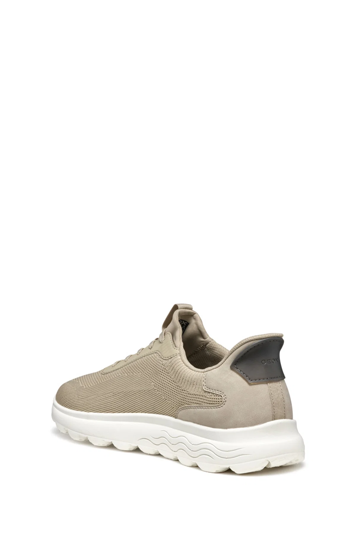 Geox Erkek Bej U Spherica Plus A - Knit.Te + Sy Bağcıklı Sneaker - Image 2