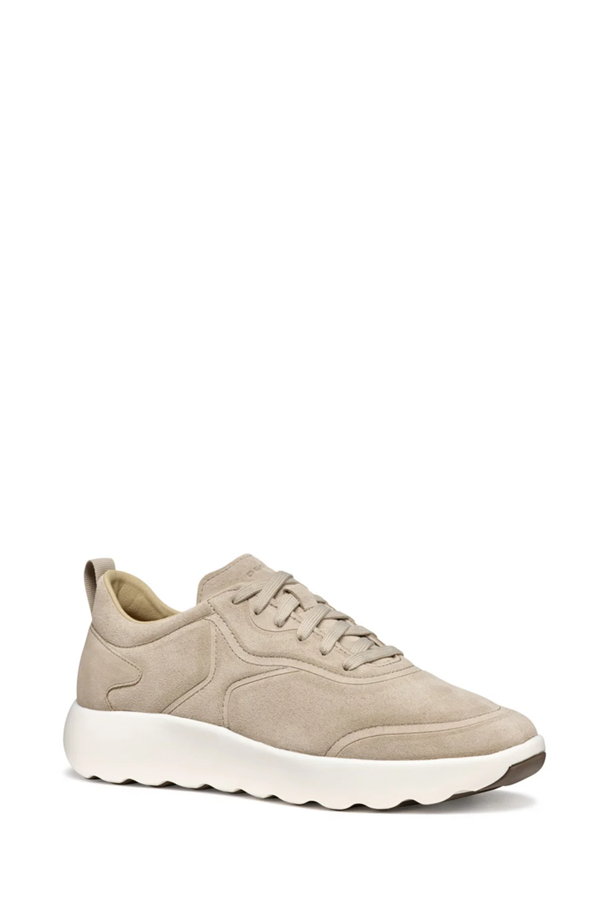 Geox Erkek Bej U Xtors A - Suede Bağcıklı Süet Deri Sneaker - Image 3
