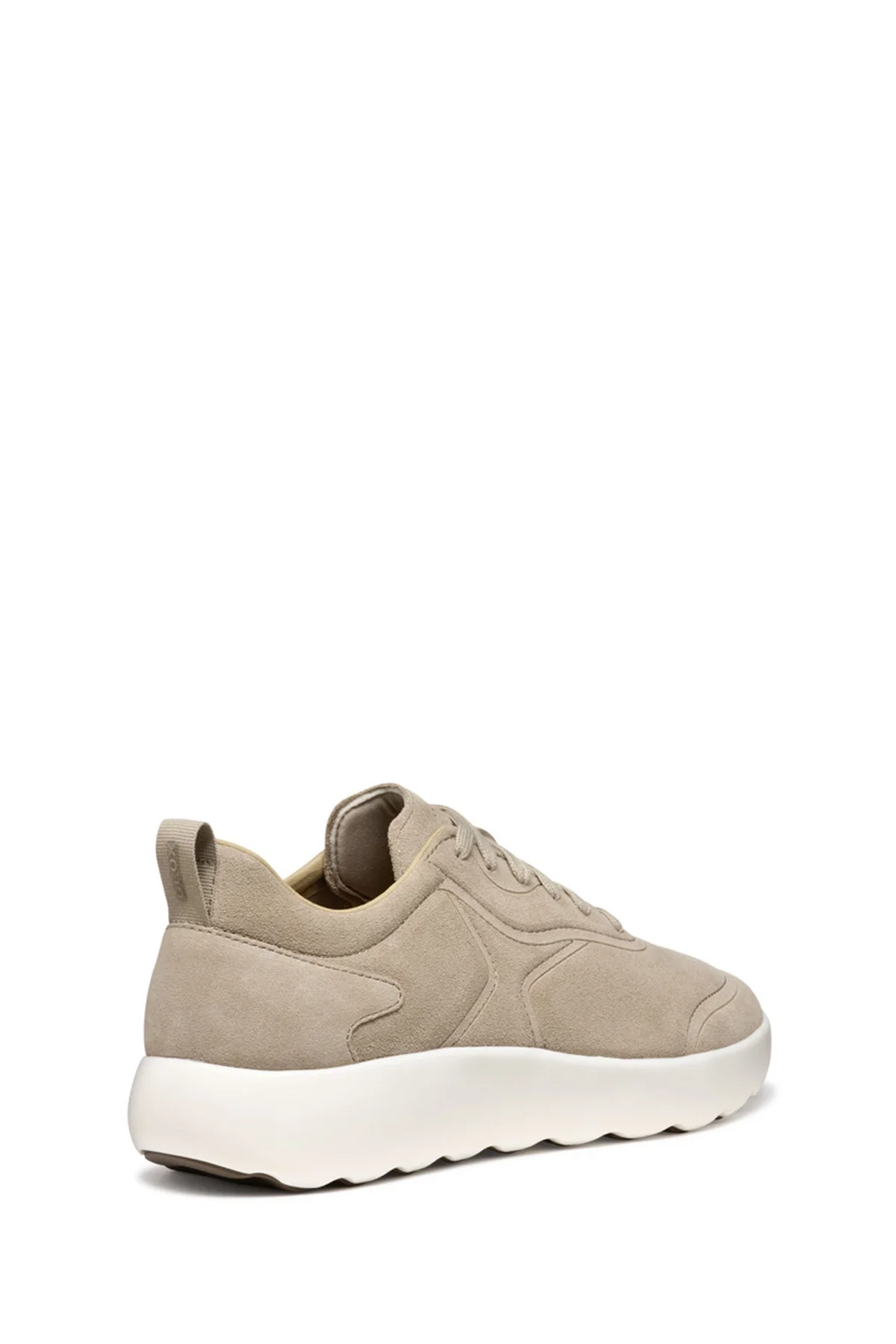 Geox Erkek Bej U Xtors A - Suede Bağcıklı Süet Deri Sneaker - Image 4