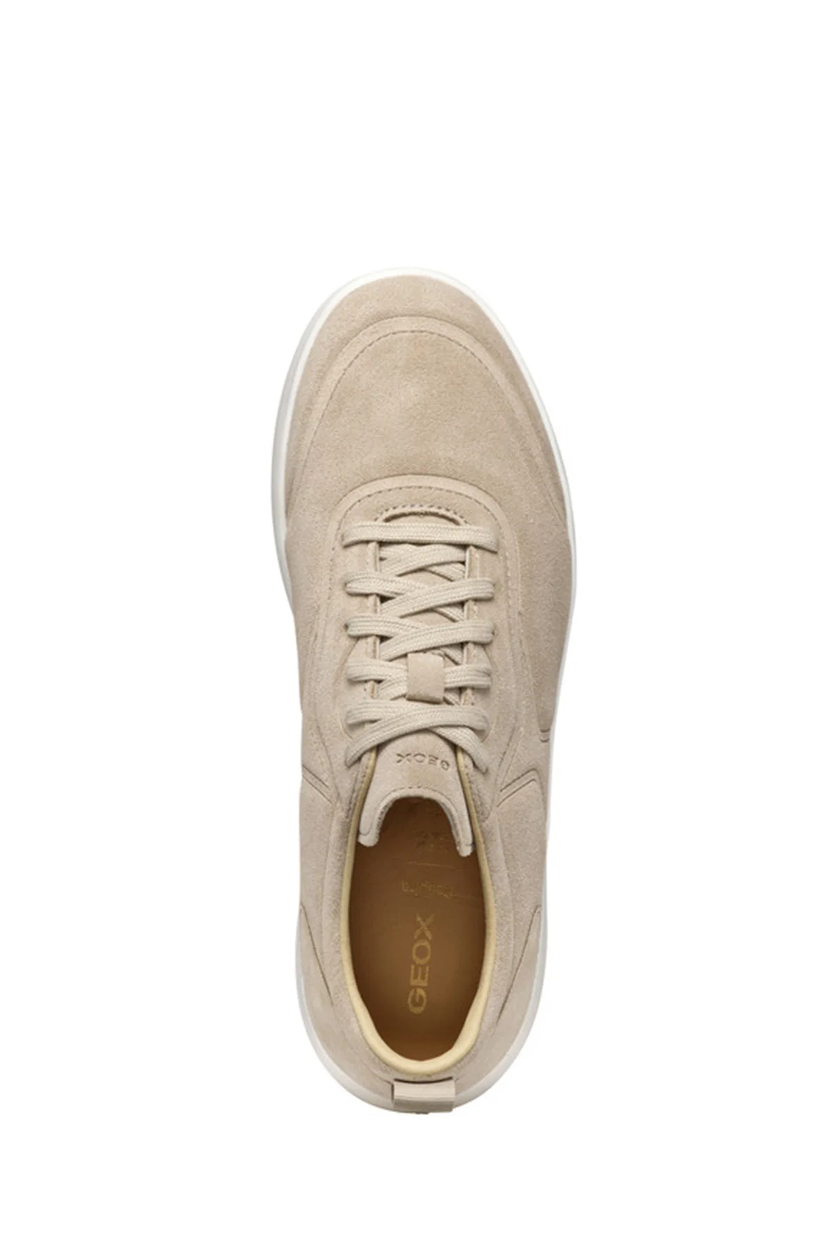 Geox Erkek Bej U Xtors A - Suede Bağcıklı Süet Deri Sneaker - Image 5