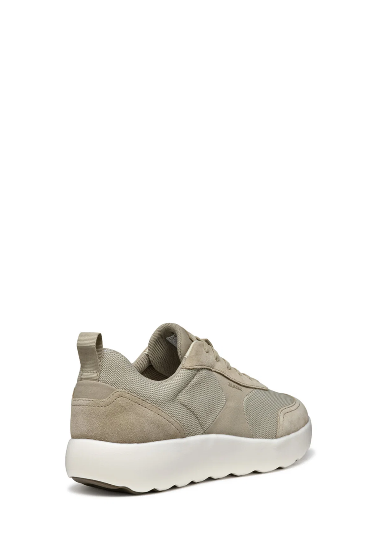 Geox Erkek Bej U Xtors D - Mesh + Suede Bağcıklı Süet Deri Sneaker - Image 4