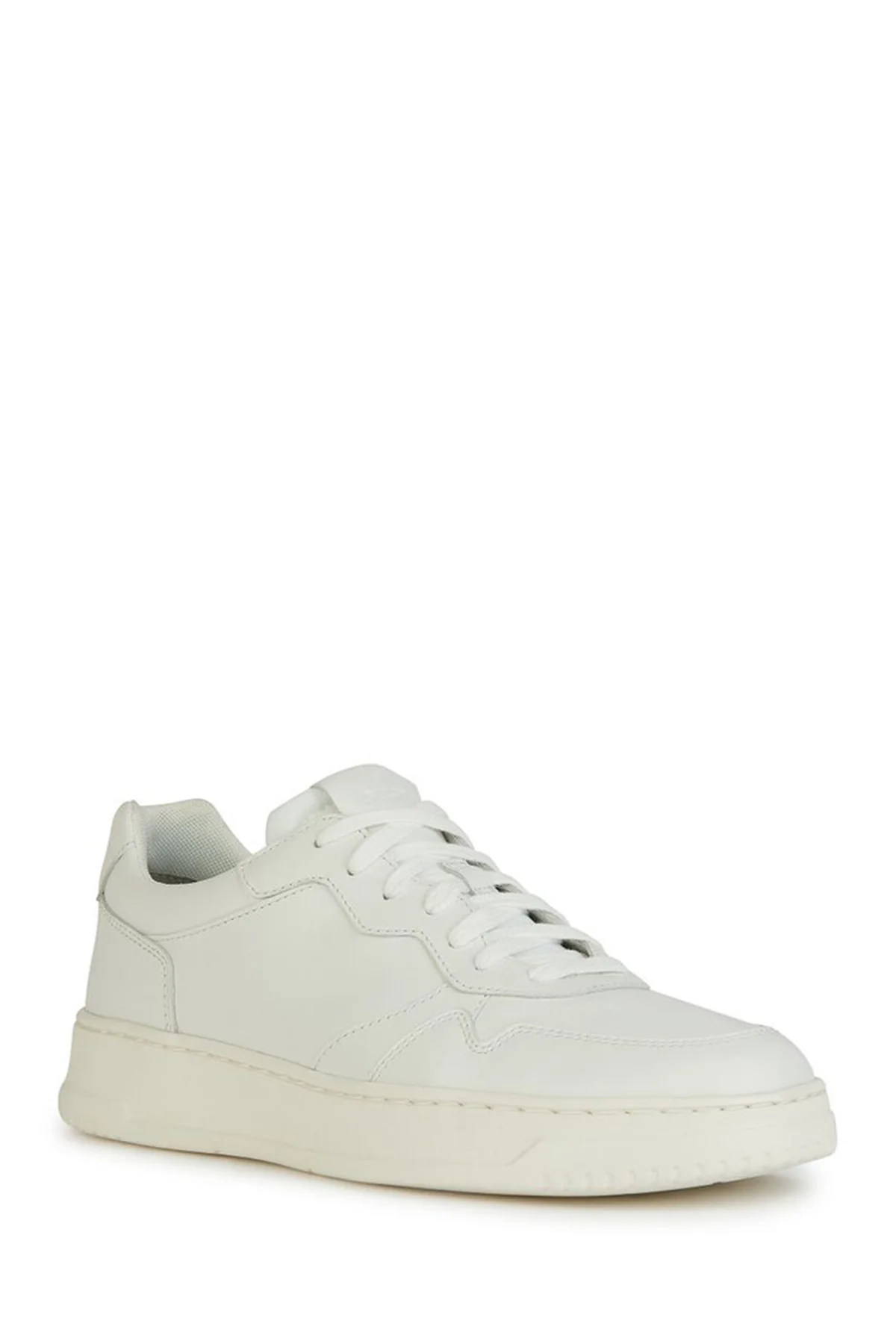 Geox Erkek Beyaz Arvier Bağcıklı Deri Sneaker - Image 3