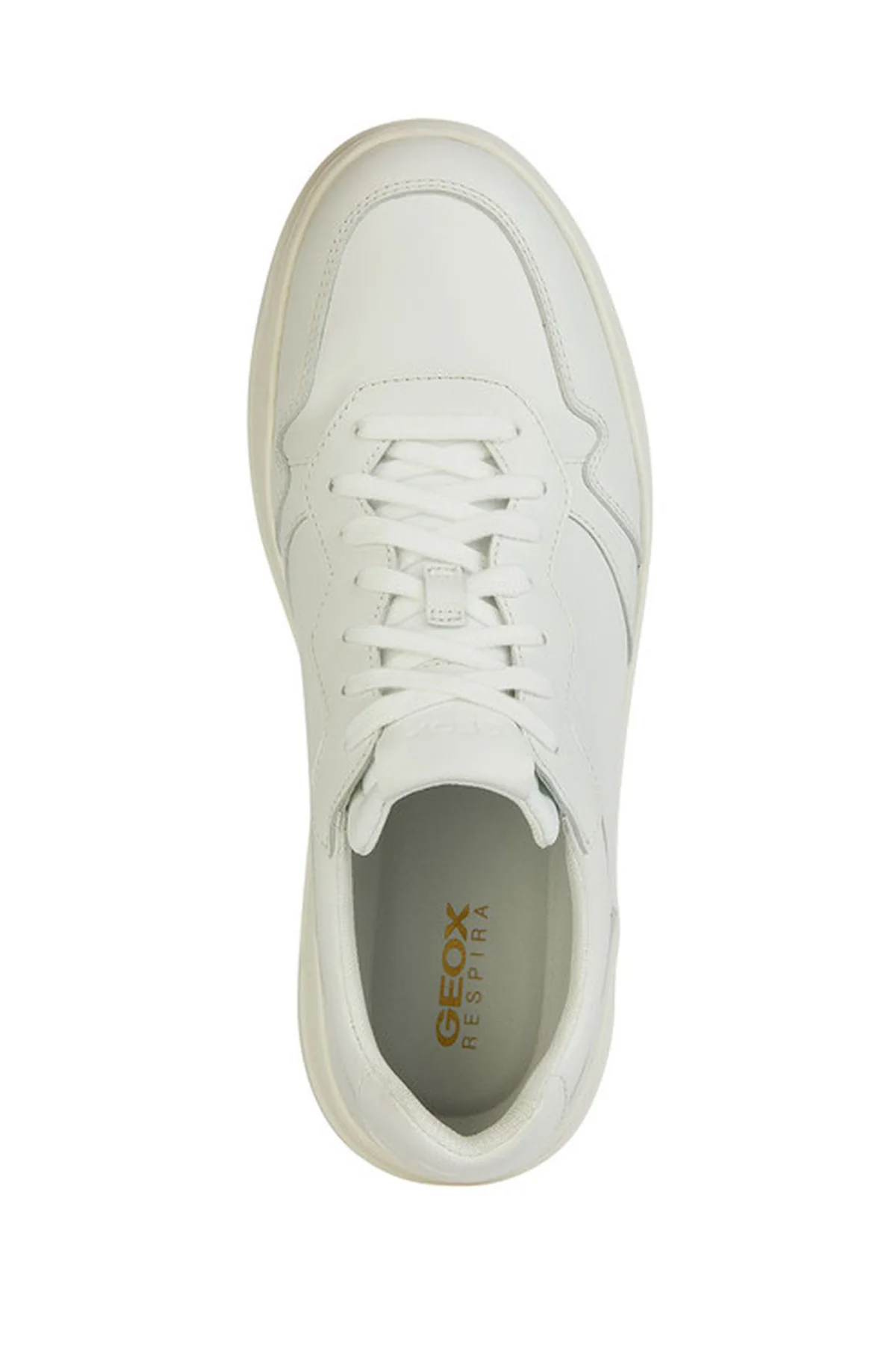 Geox Erkek Beyaz Arvier Bağcıklı Deri Sneaker - Image 6