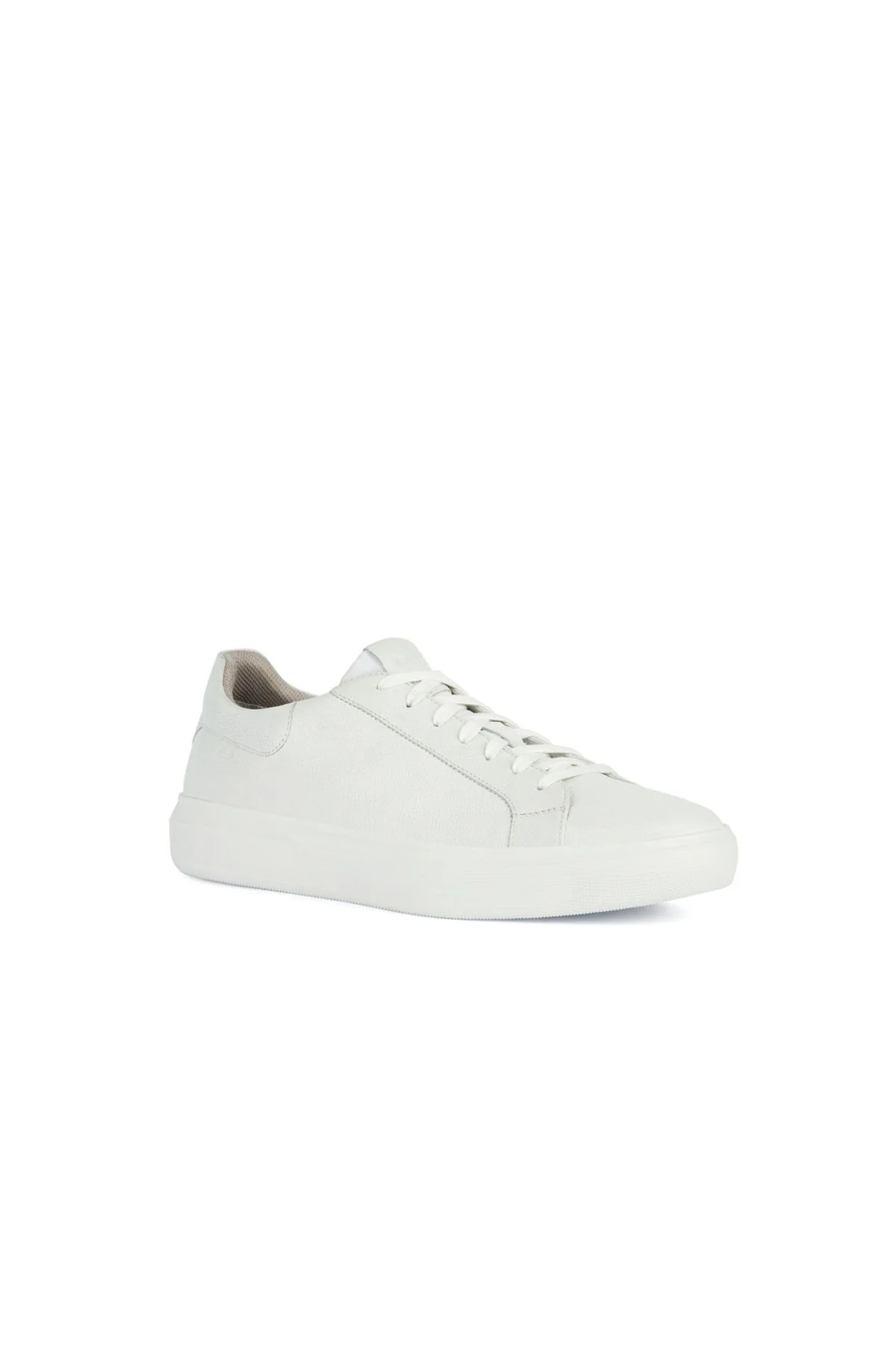 Geox Erkek Beyaz Deiven Bağcıklı Deri Casual Sneaker - Image 3