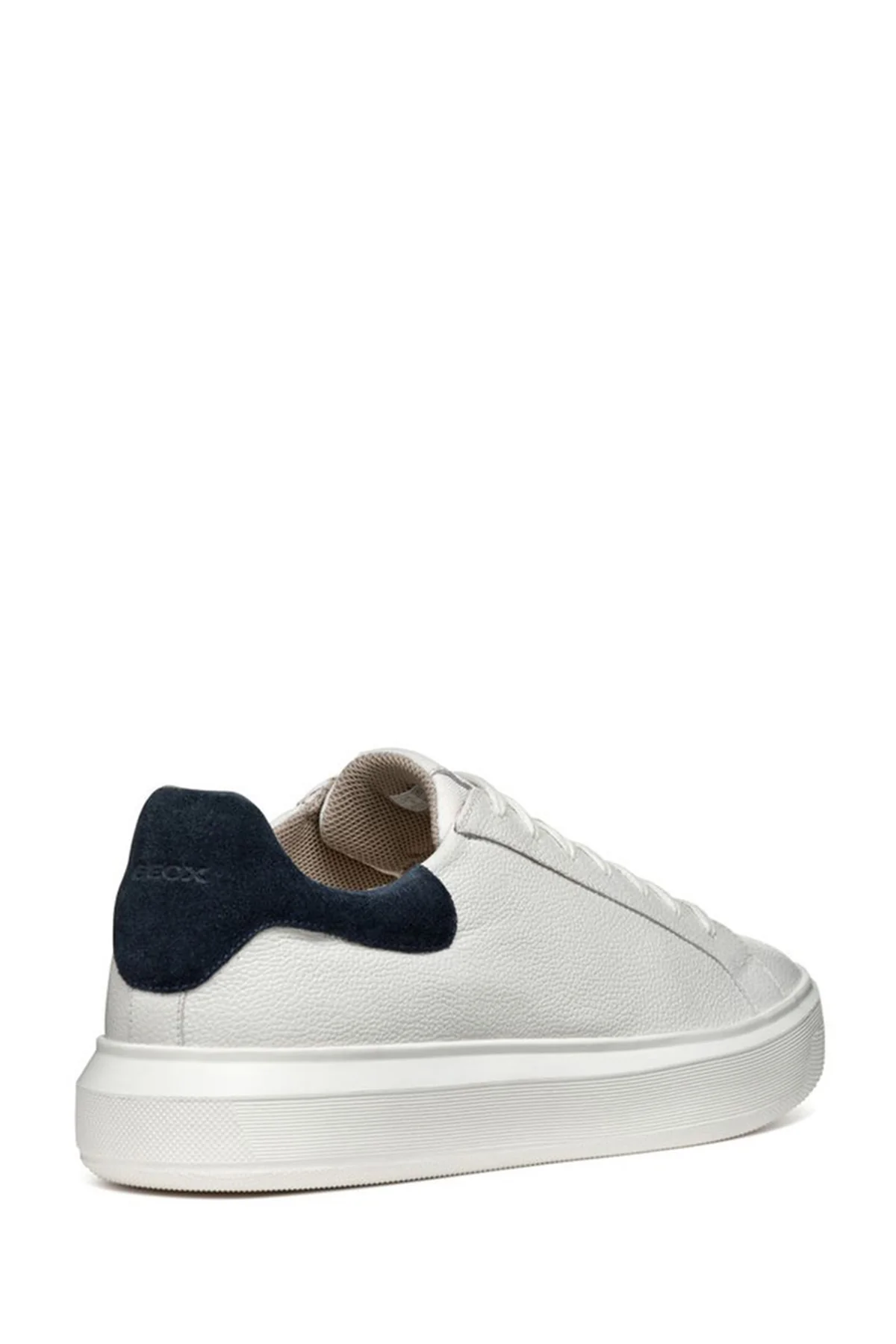 Geox Erkek Beyaz Deiven Bağcıklı Deri Casual Sneaker - Image 2