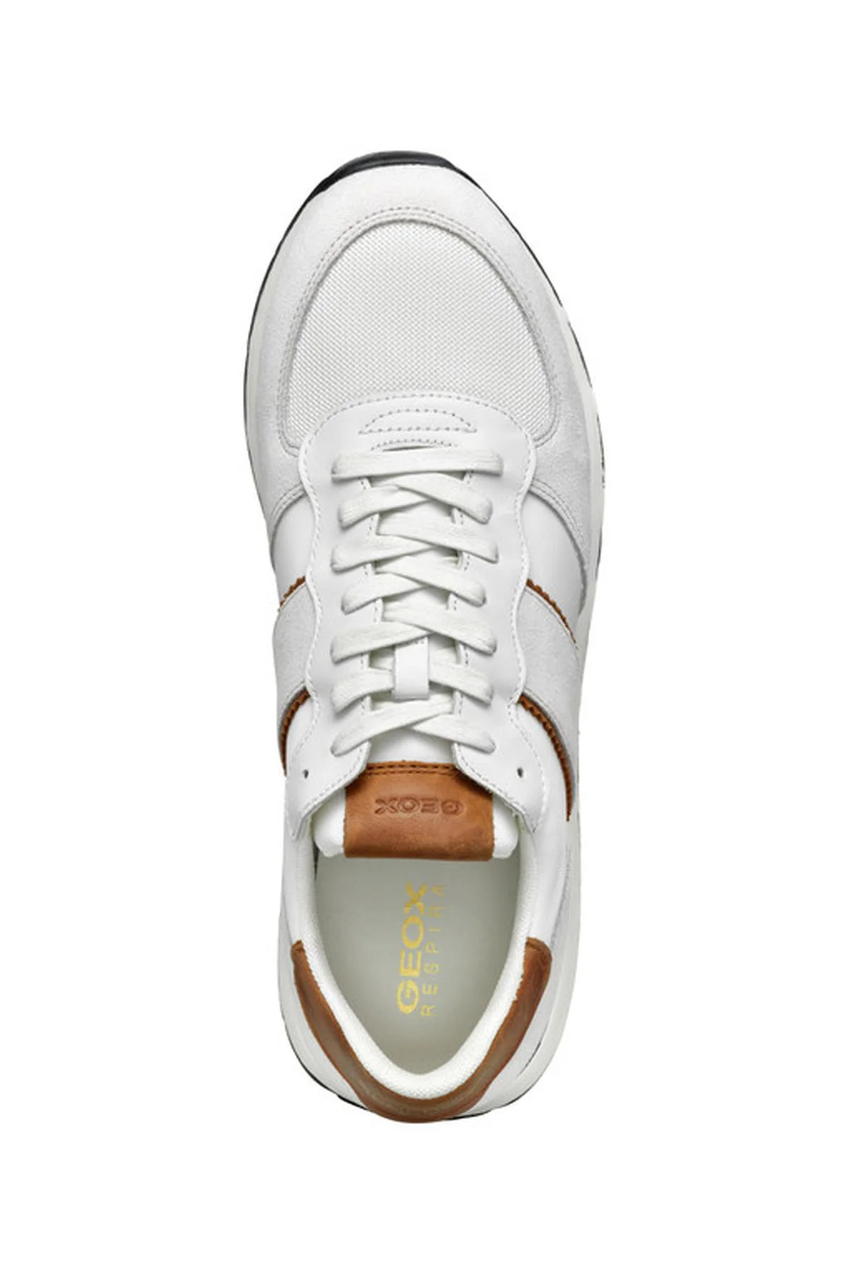 Geox Erkek Beyaz Spherica Bağcıklı Deri Sneaker - Image 5