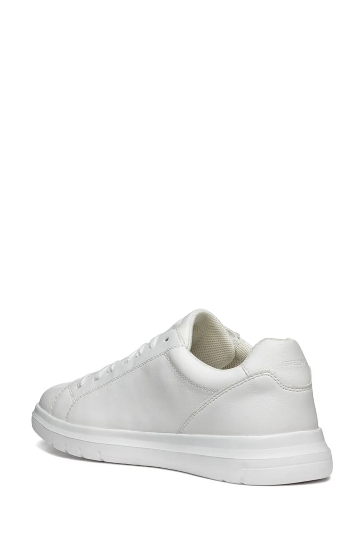 Geox Erkek Beyaz Spherica Bağcıklı Deri Sneaker - Image 4