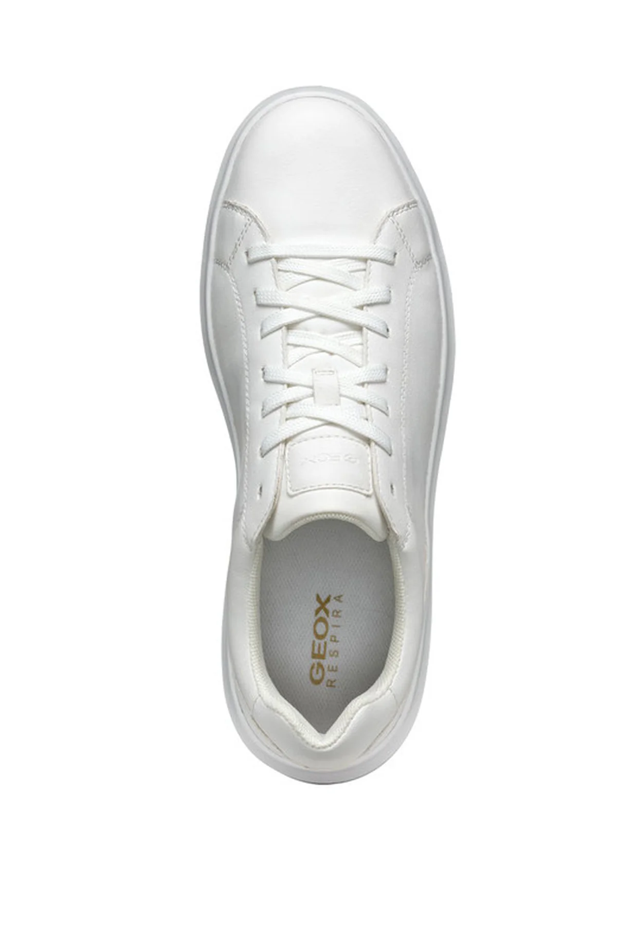 Geox Erkek Beyaz Spherica Bağcıklı Deri Sneaker - Image 5