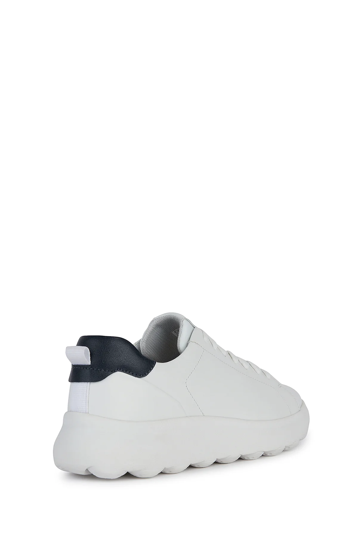 Geox Erkek Beyaz Spherica Ec4.1 Bağcıklı Deri Spor Sneaker - Image 2