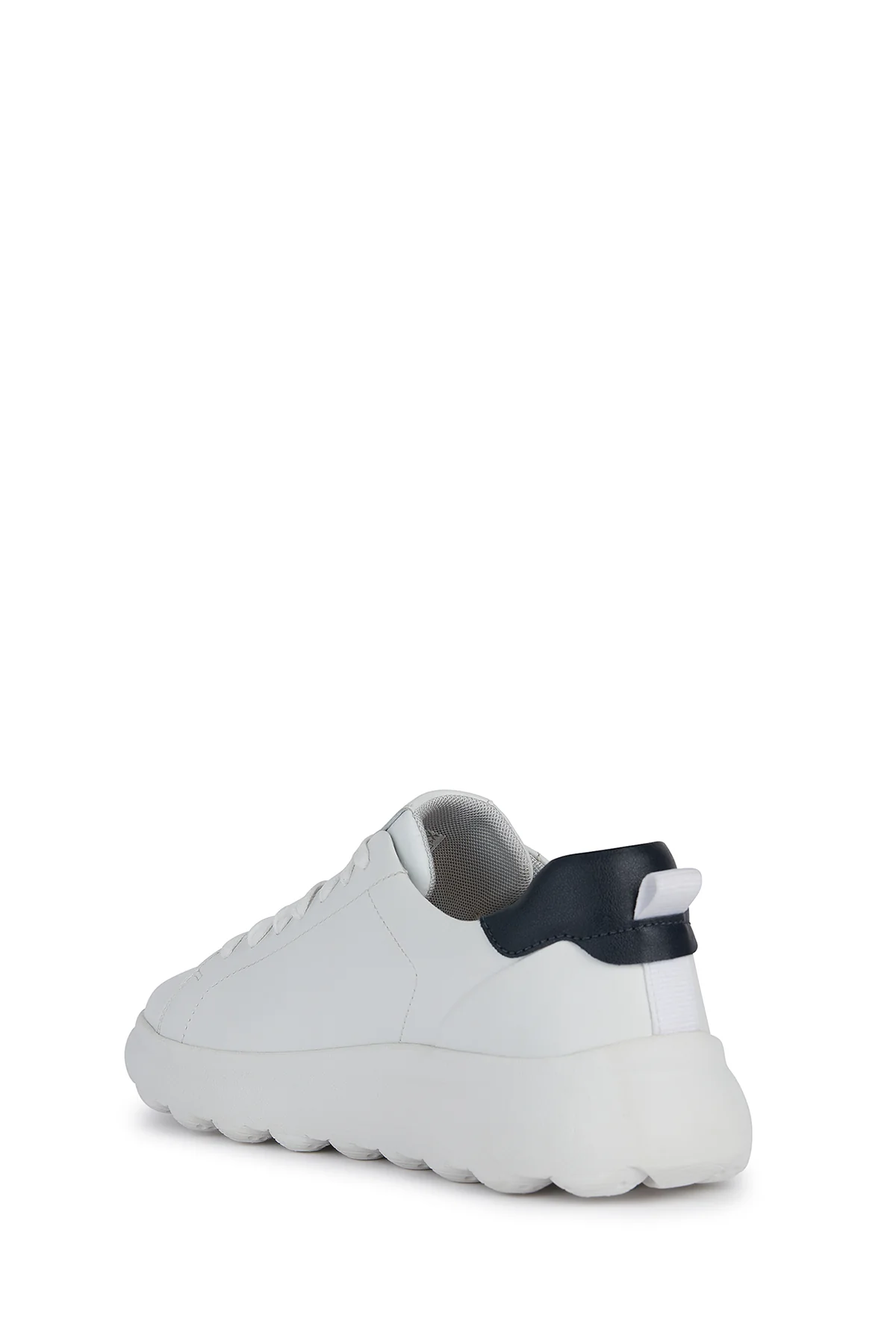 Geox Erkek Beyaz Spherica Ec4.1 Bağcıklı Deri Spor Sneaker - Image 4