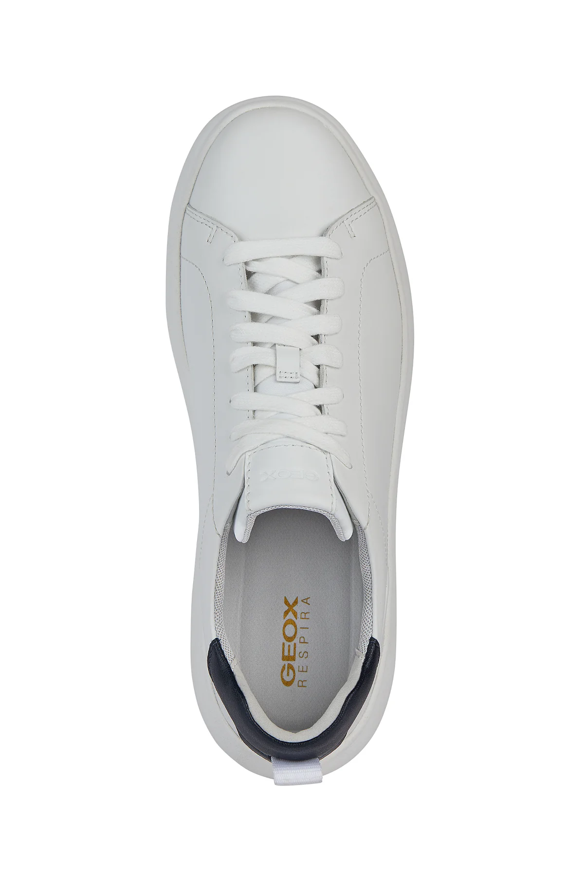 Geox Erkek Beyaz Spherica Ec4.1 Bağcıklı Deri Spor Sneaker - Image 5