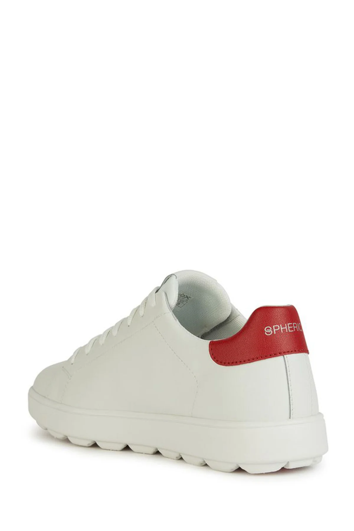 Geox Erkek Beyaz Spherica Ecub-1 Bağcıklı Deri Sneaker - Image 4