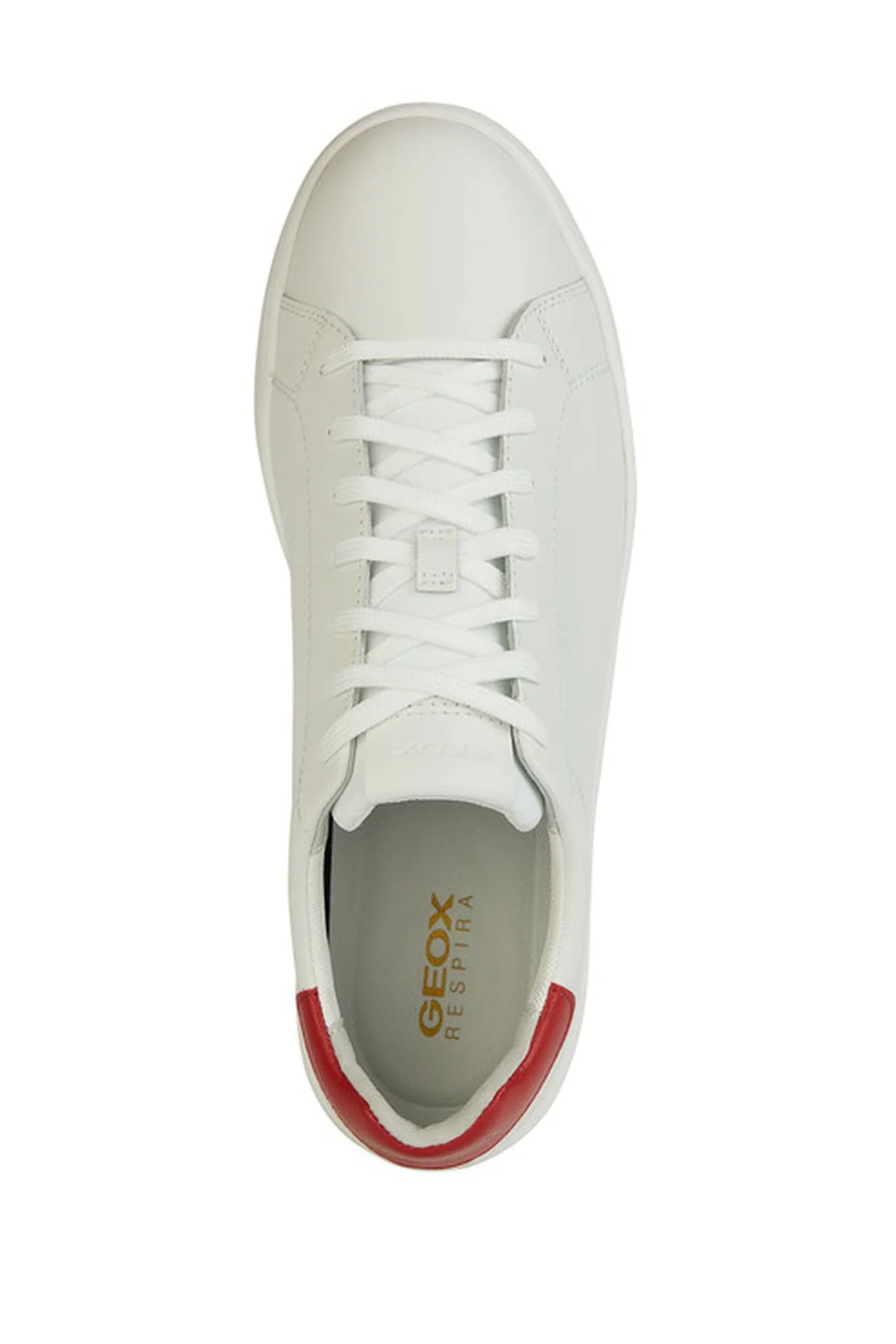 Geox Erkek Beyaz Spherica Ecub-1 Bağcıklı Deri Sneaker - Image 5