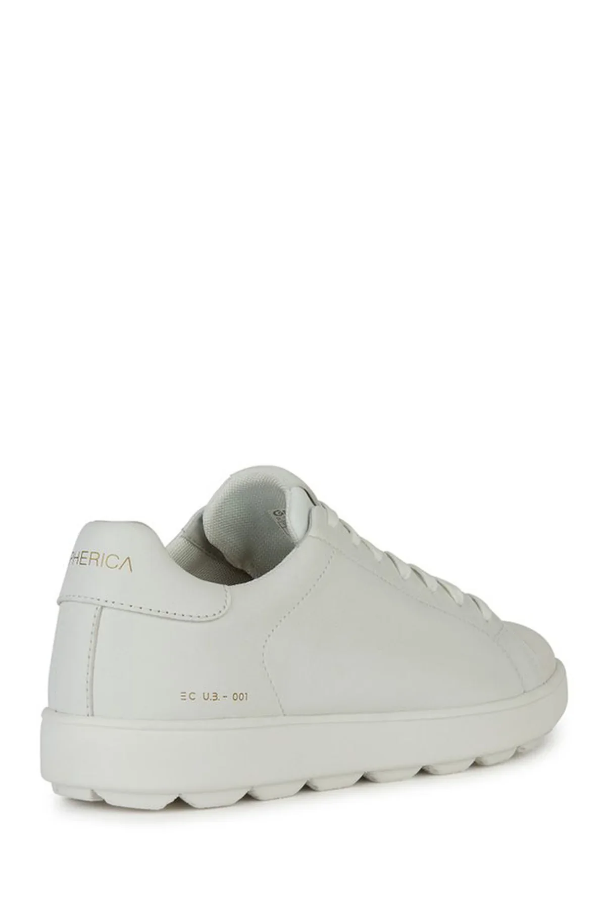 Geox Erkek Beyaz Spherica Ecub-1 Bağcıklı Deri Sneaker - Image 2
