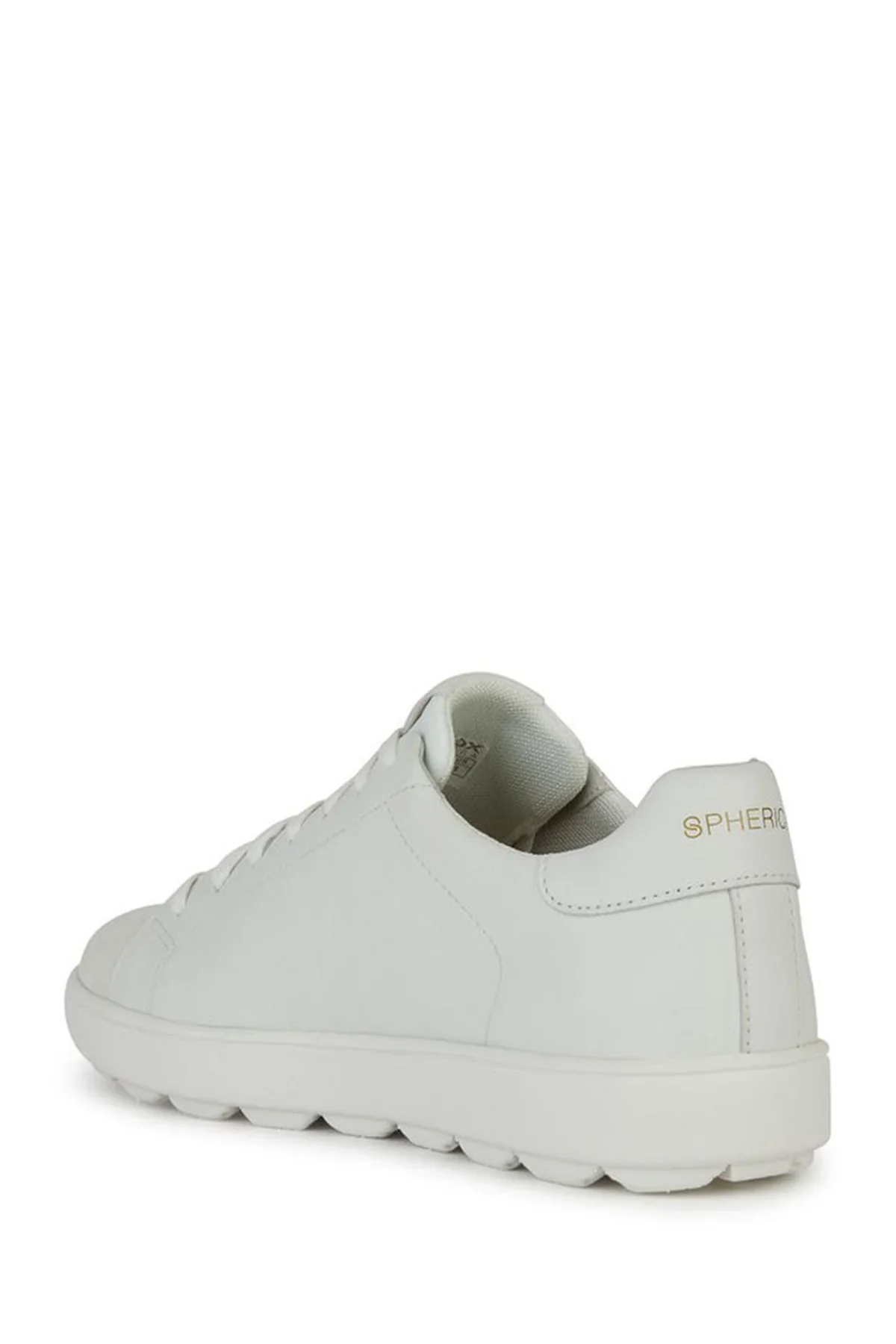 Geox Erkek Beyaz Spherica Ecub-1 Bağcıklı Deri Sneaker - Image 4