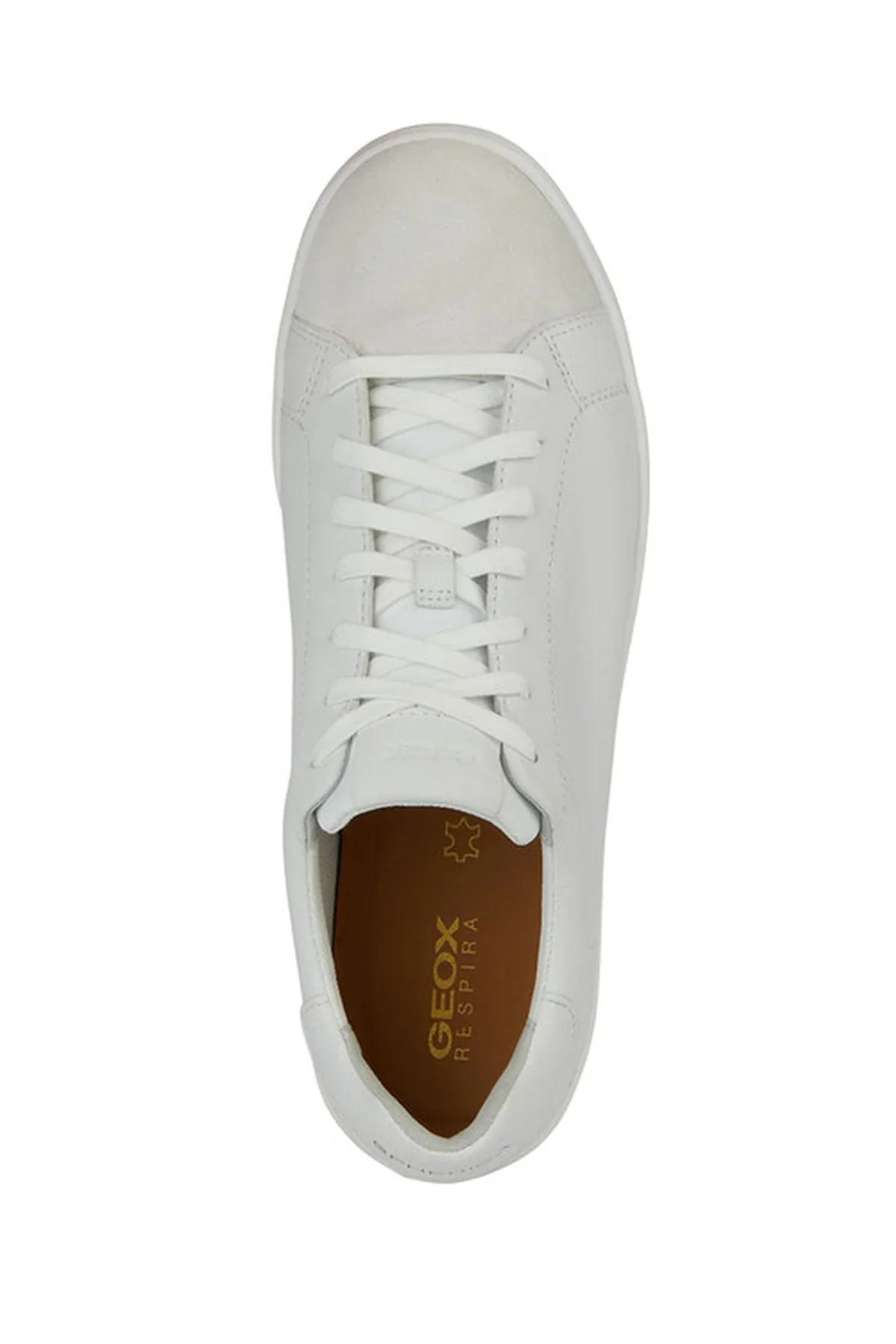 Geox Erkek Beyaz Spherica Ecub-1 Bağcıklı Deri Sneaker - Image 5
