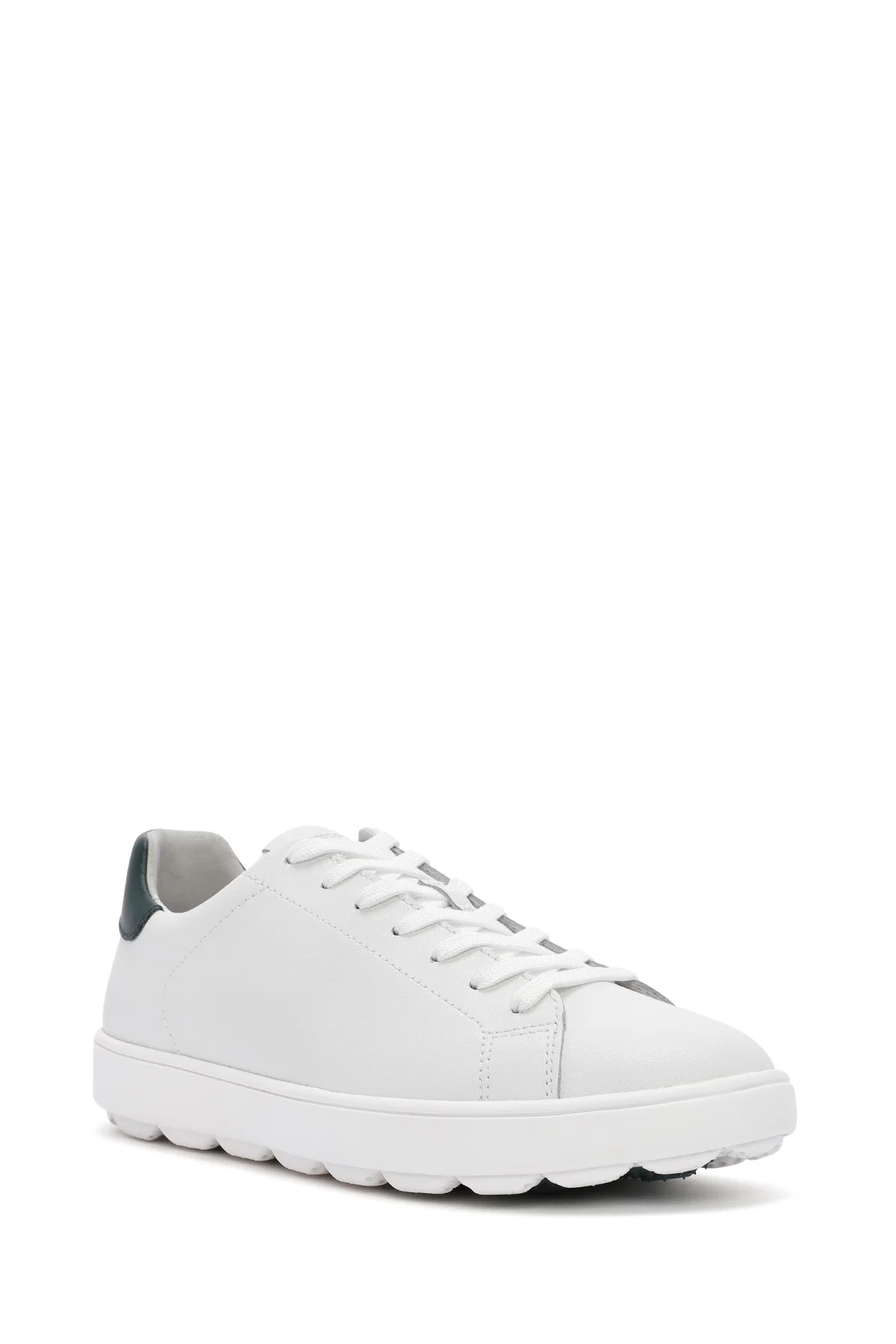 Geox Erkek Beyaz Spherica Ecub Bağcıklı Deri Sneaker - Image 6