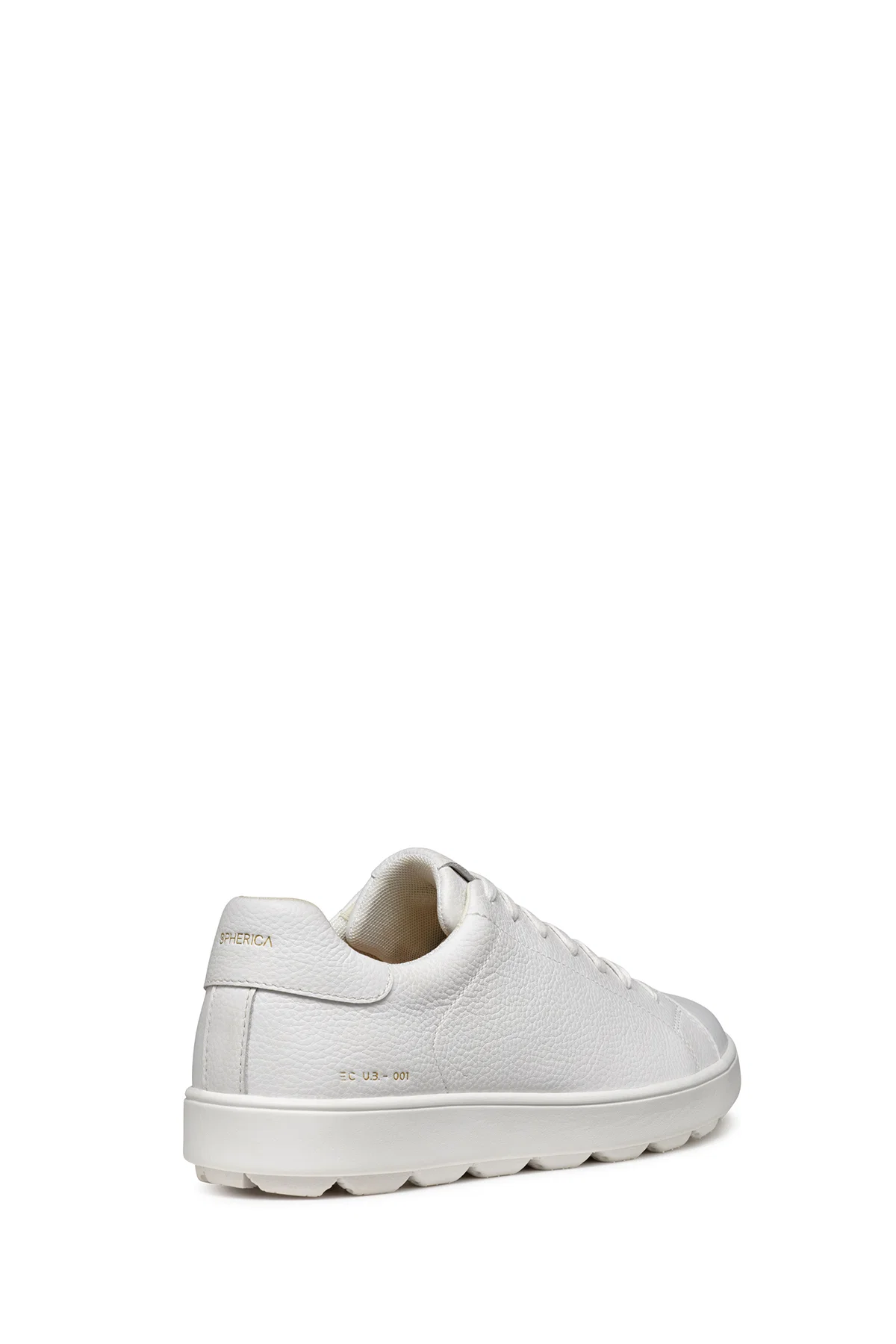 Geox Erkek Beyaz Spherica Ecub Bağcıklı Deri Sneaker - Image 2