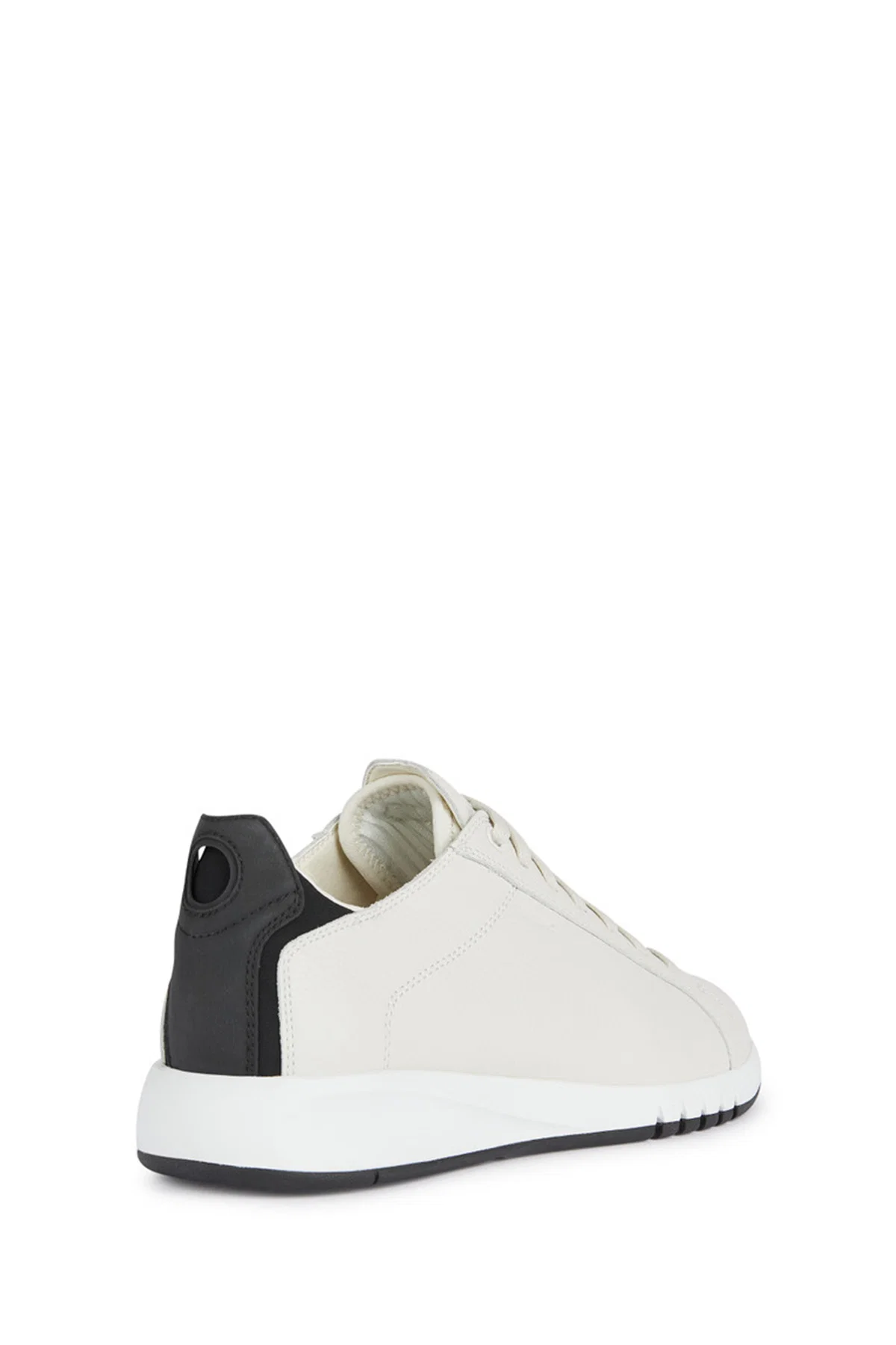 Geox Erkek Beyaz U Aerantis A - Tumb Bağcıklı Deri Sneaker - Image 5