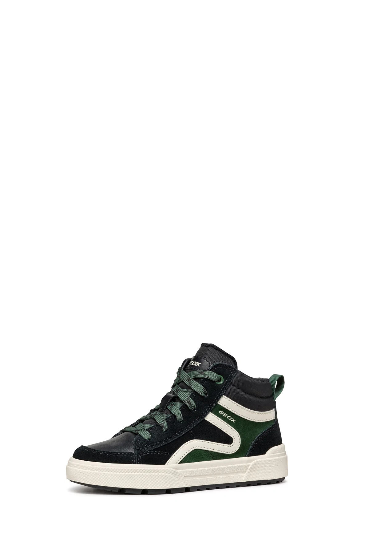 Geox Erkek Çocuk Yeşil Weemble Bağcıklı Fermuar Detaylı Bilekli Sneaker - Image 3