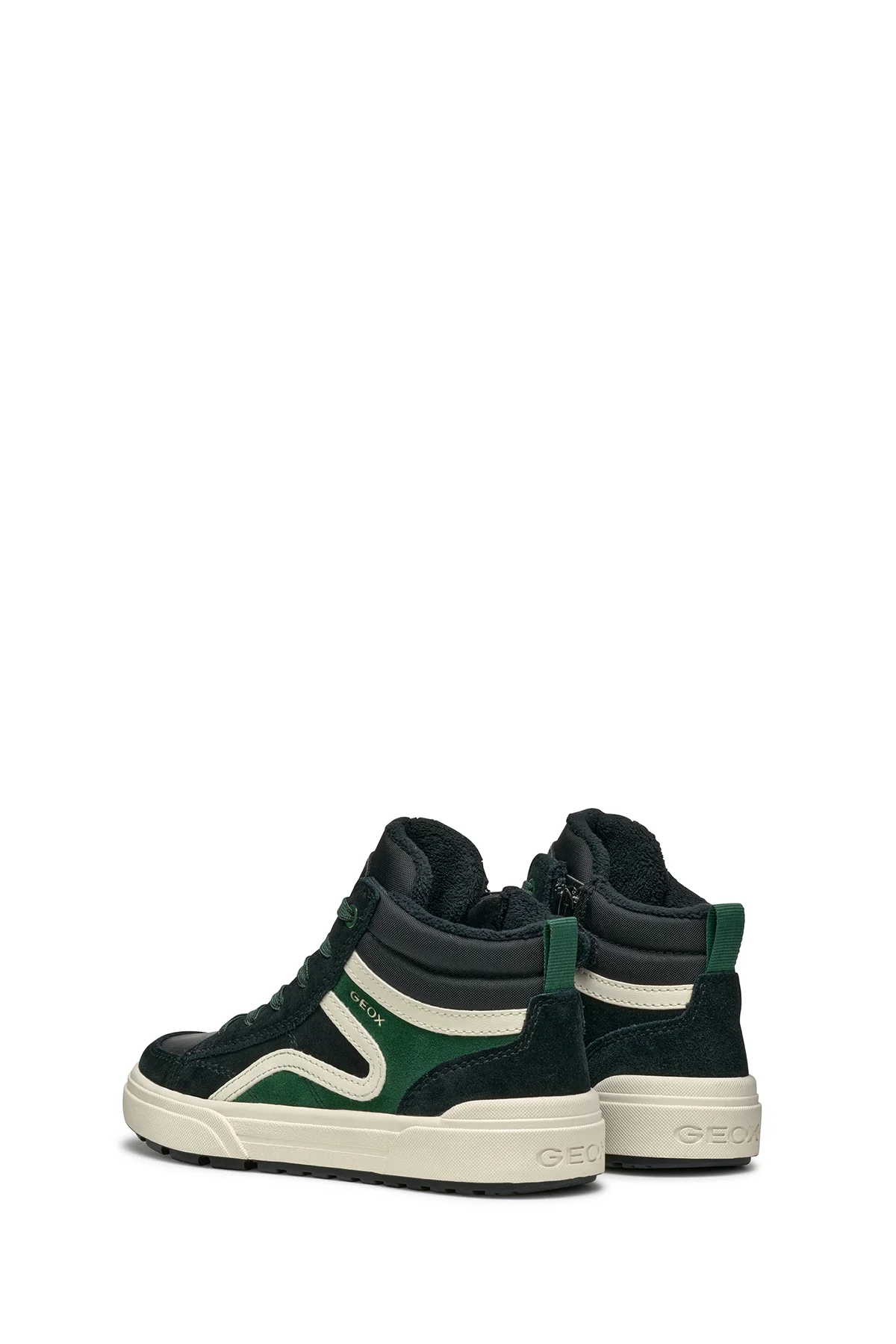 Geox Erkek Çocuk Yeşil Weemble Bağcıklı Fermuar Detaylı Bilekli Sneaker - Image 4