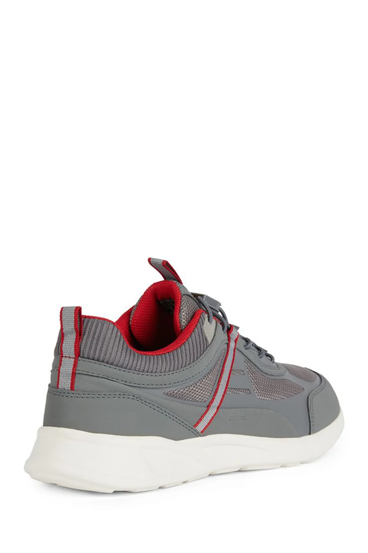 Geox Erkek Gri Sanzio Bağcıklı Deri Sneaker - Image 2