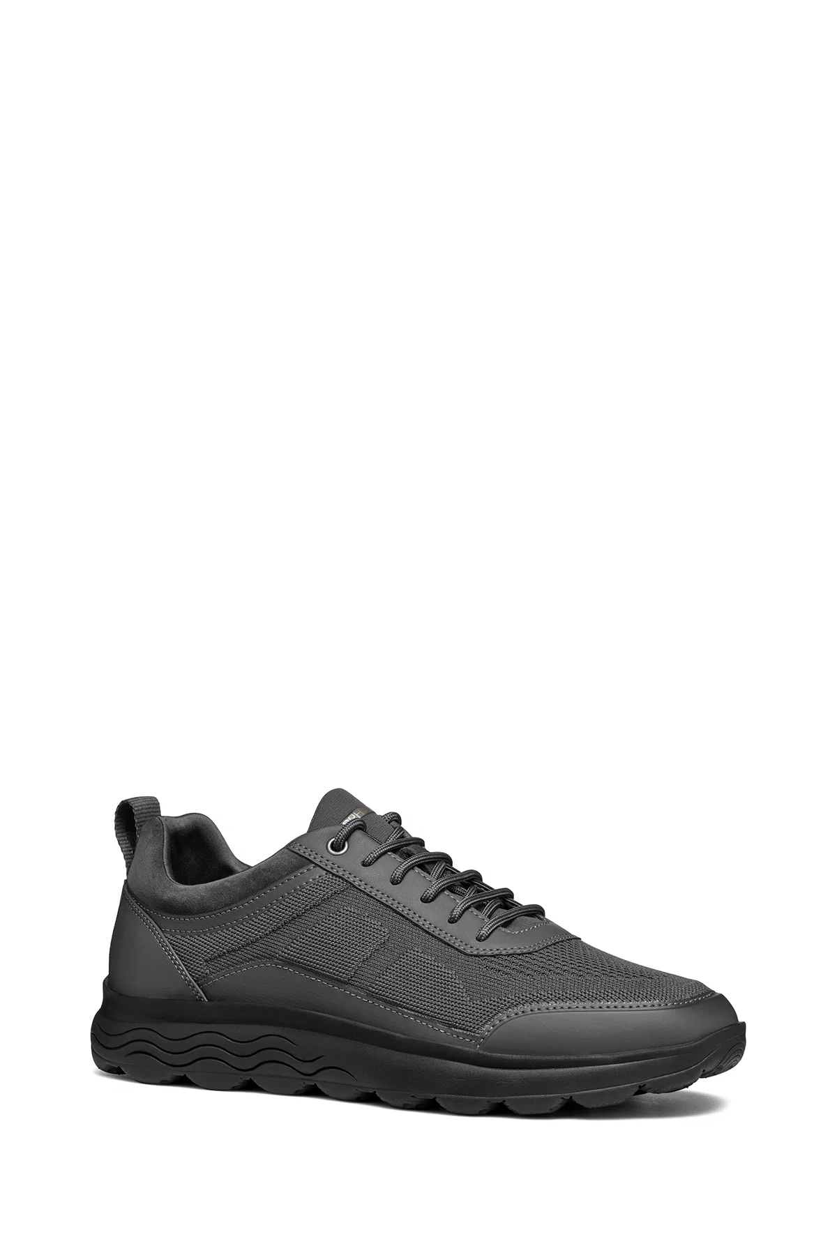 Geox Erkek Gri Spherica Bağcıklı Deri Sneaker - Image 6