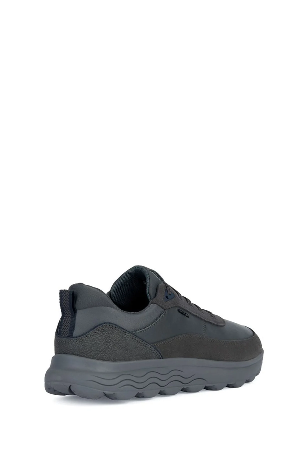Geox Erkek Gri Spherica Süet Deri Detaylı Bağcıklı Sneaker - Image 2