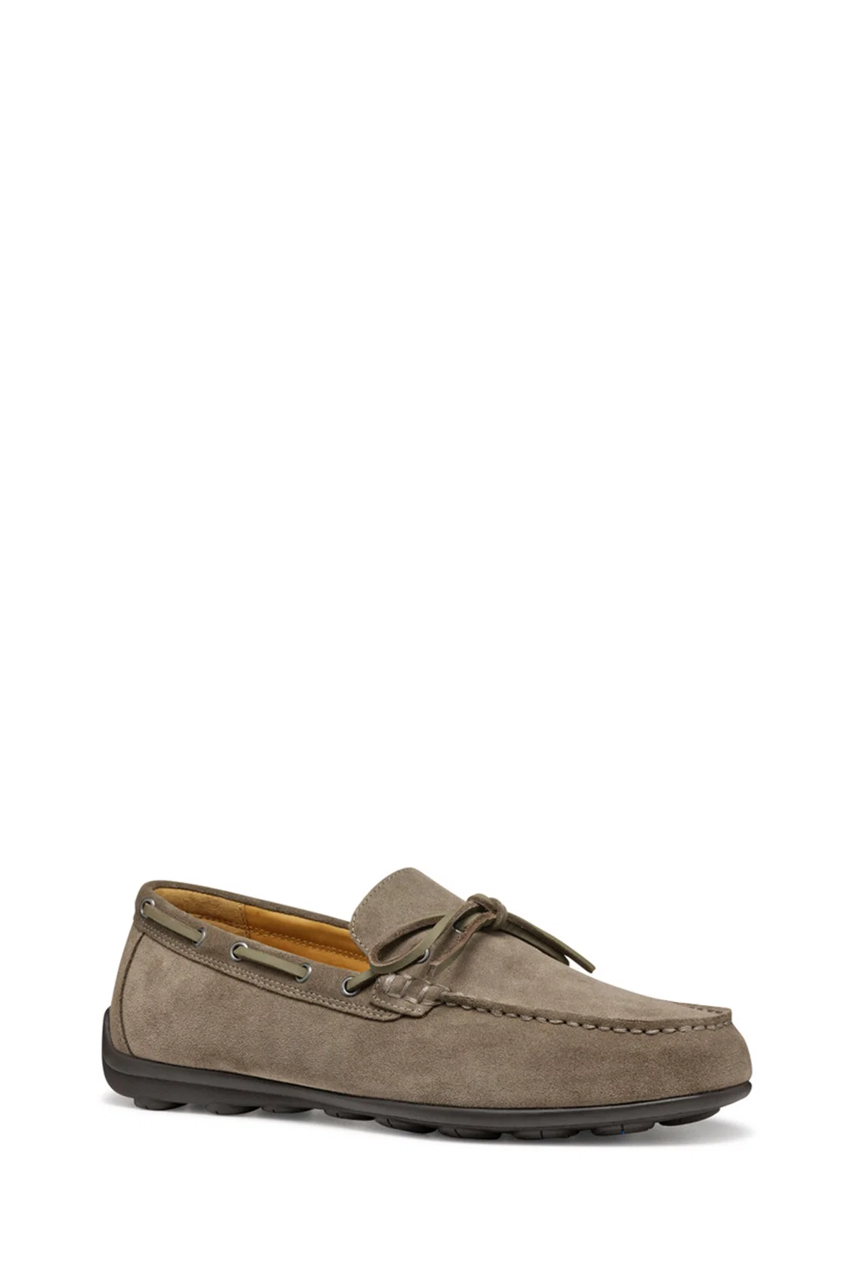 Geox Erkek Gri U Spherica Ec16 B - Suede Süet Deri Casual Loafer - Image 3